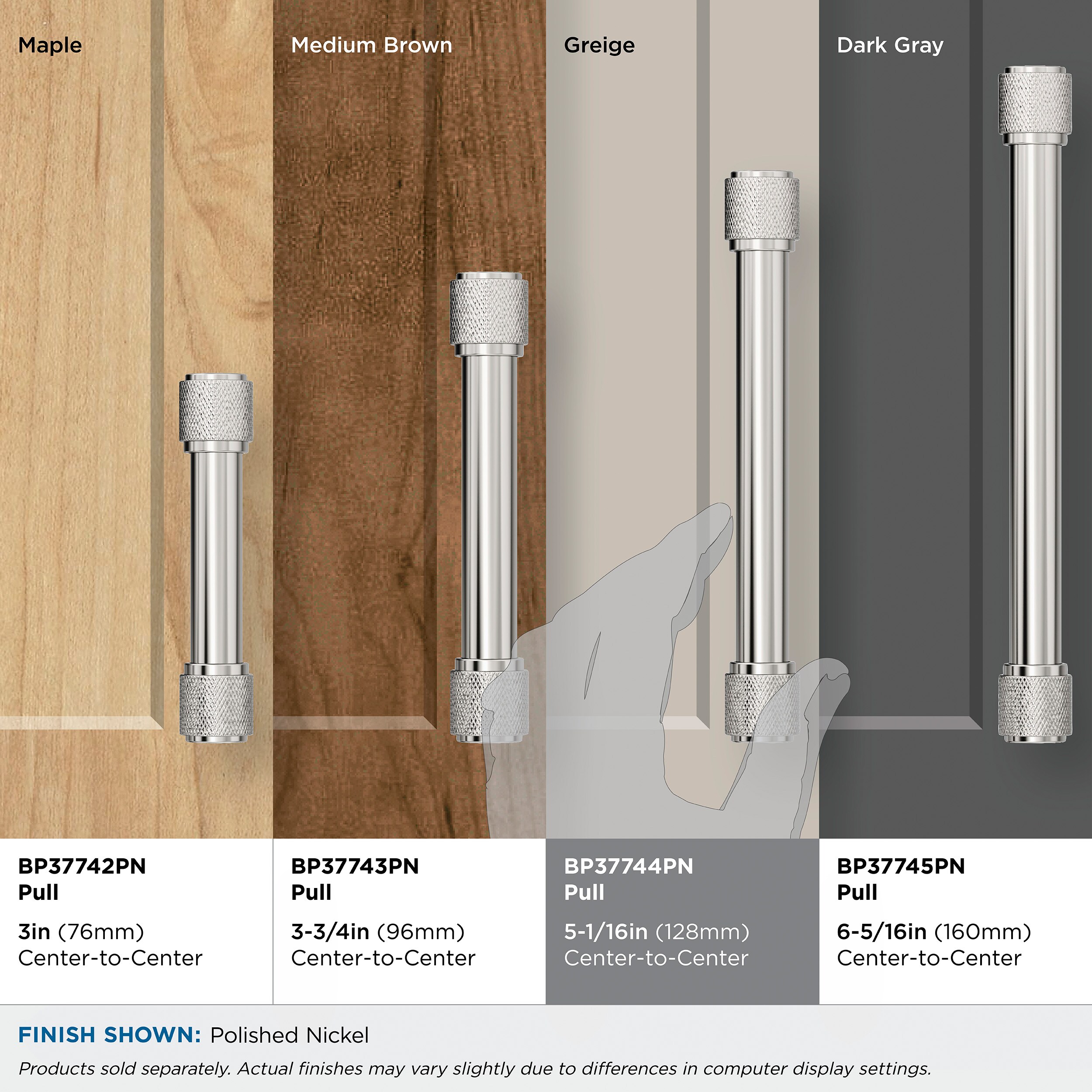 Amerock BP37744PN Cabinet-Pulls - View #7