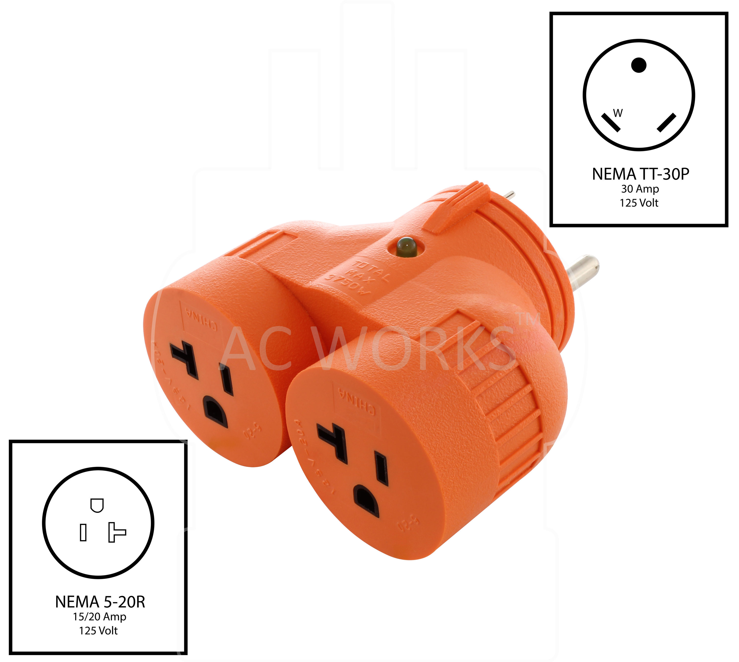 AC WORKS ADVTT520 Power-Outlet-Taps - View #2