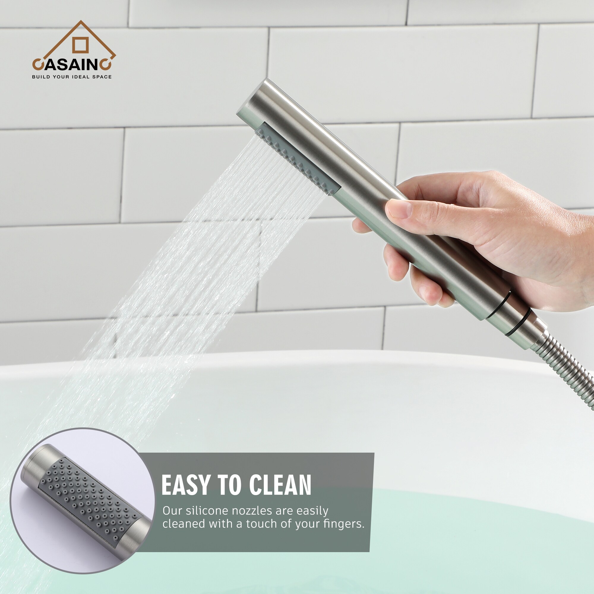 CASAINC MCS96-MB Roman-Tub-Faucets - View #6