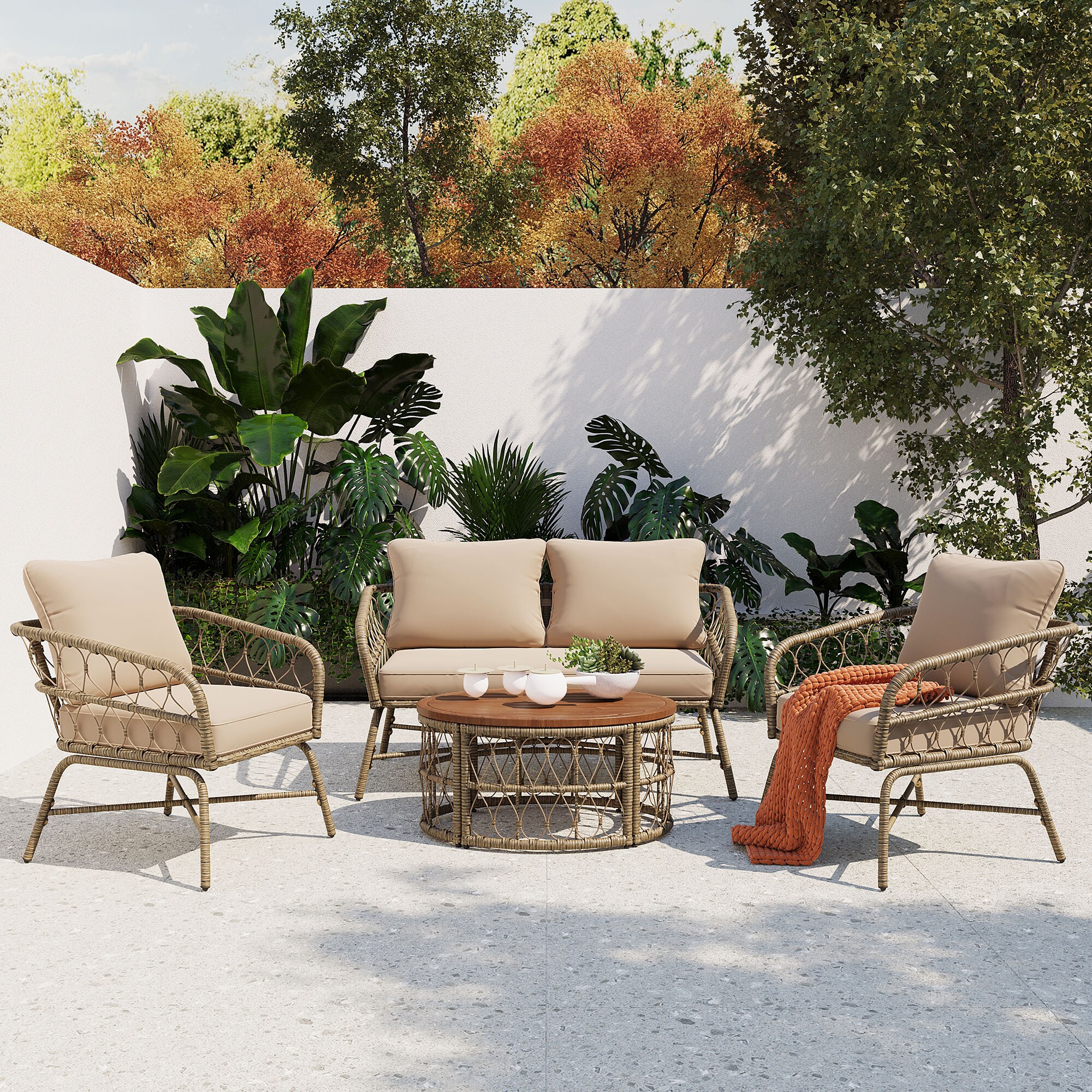 AHIOU HOME ZAAHG-1236AAASF Patio-Conversation-Sets - View #2