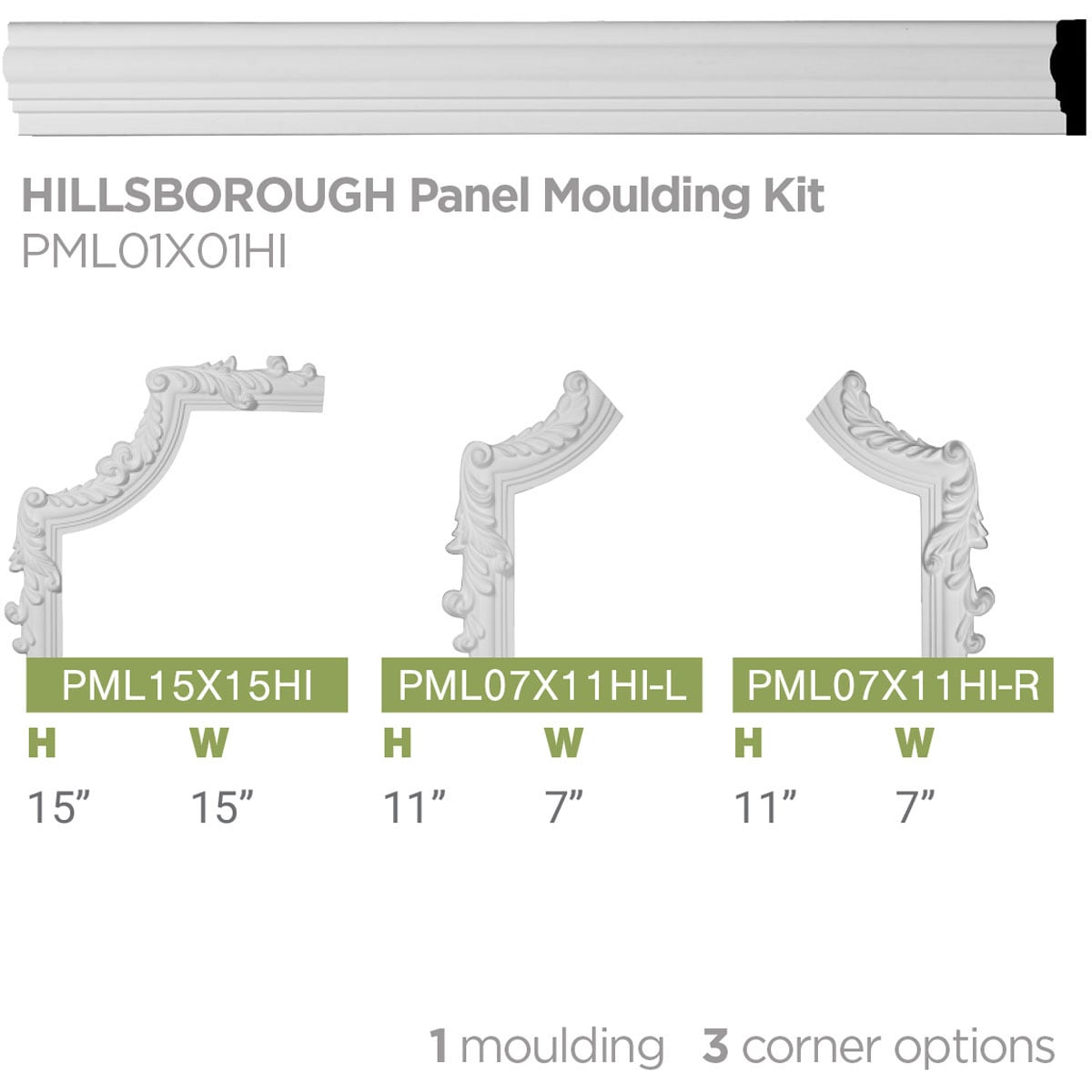 Ekena Millwork PML01X01HI Chair-Rail-Moulding - View #6