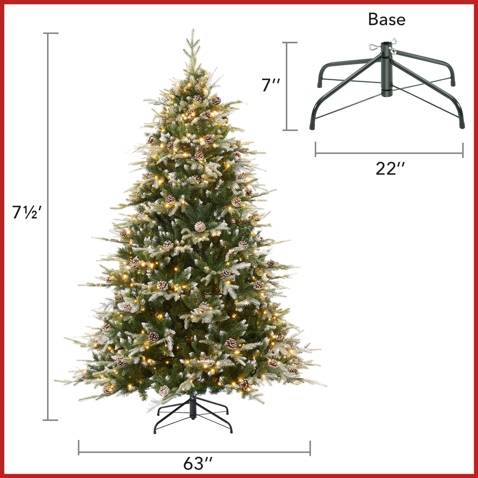 Casafield SZN-TR-357HL Artificial-Christmas-Trees - View #5
