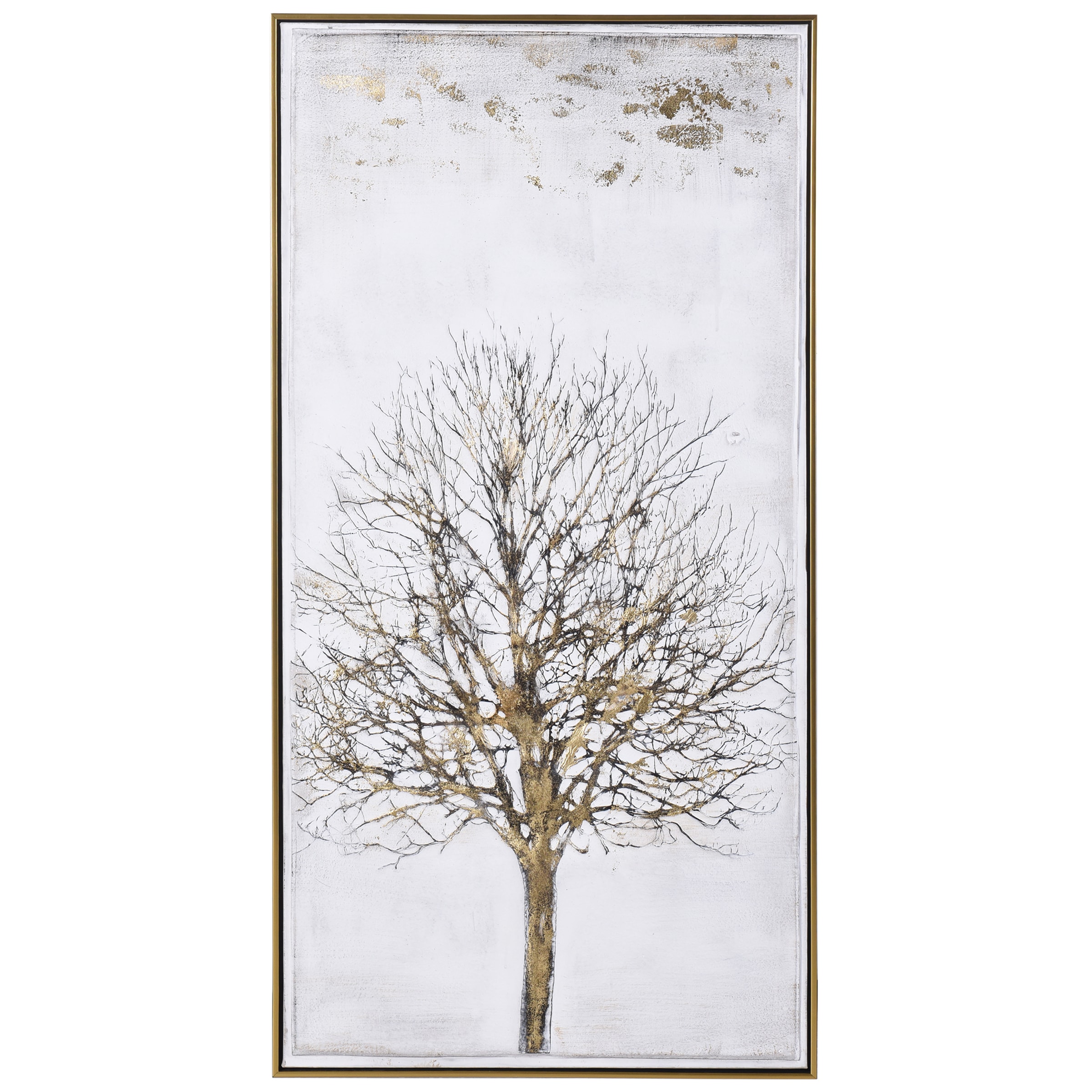 StyleCraft Home Collection WI33717DS Framed 48-in H x 25-in W Botanical Print on Canvas
