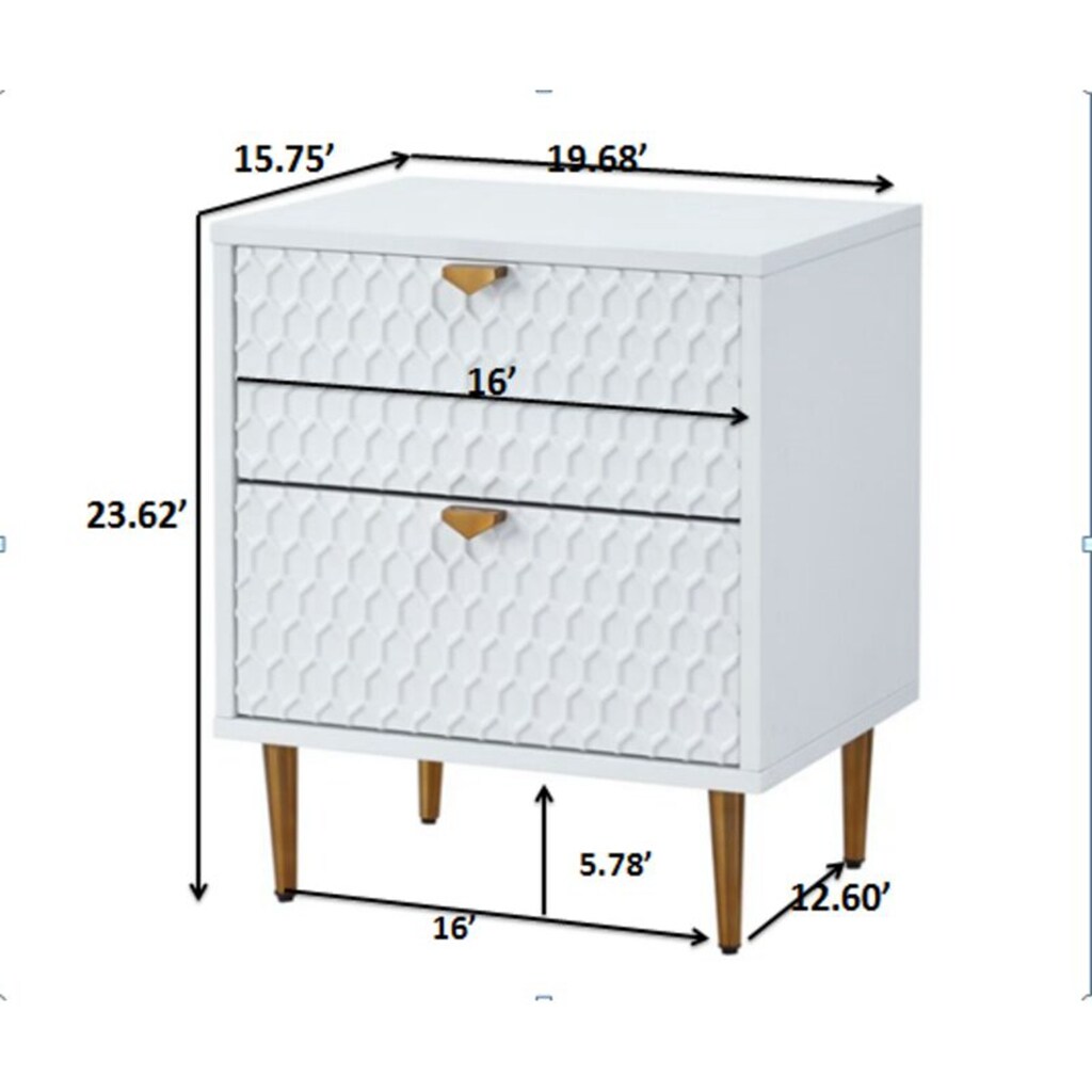 CASAINC WF-BEC-1472A-WH nightstands - View #6
