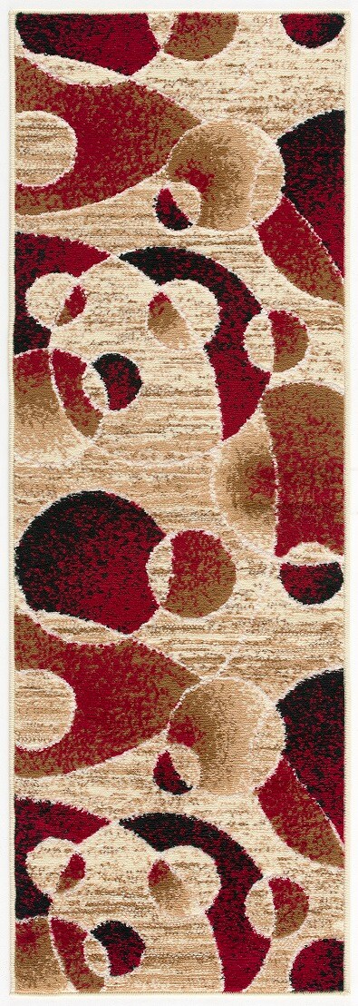 LBaiet SL683M26 Solana 2 x 6 (ft) Loomed Polypropylene Red Rectangular Indoor Geometric Runner rug