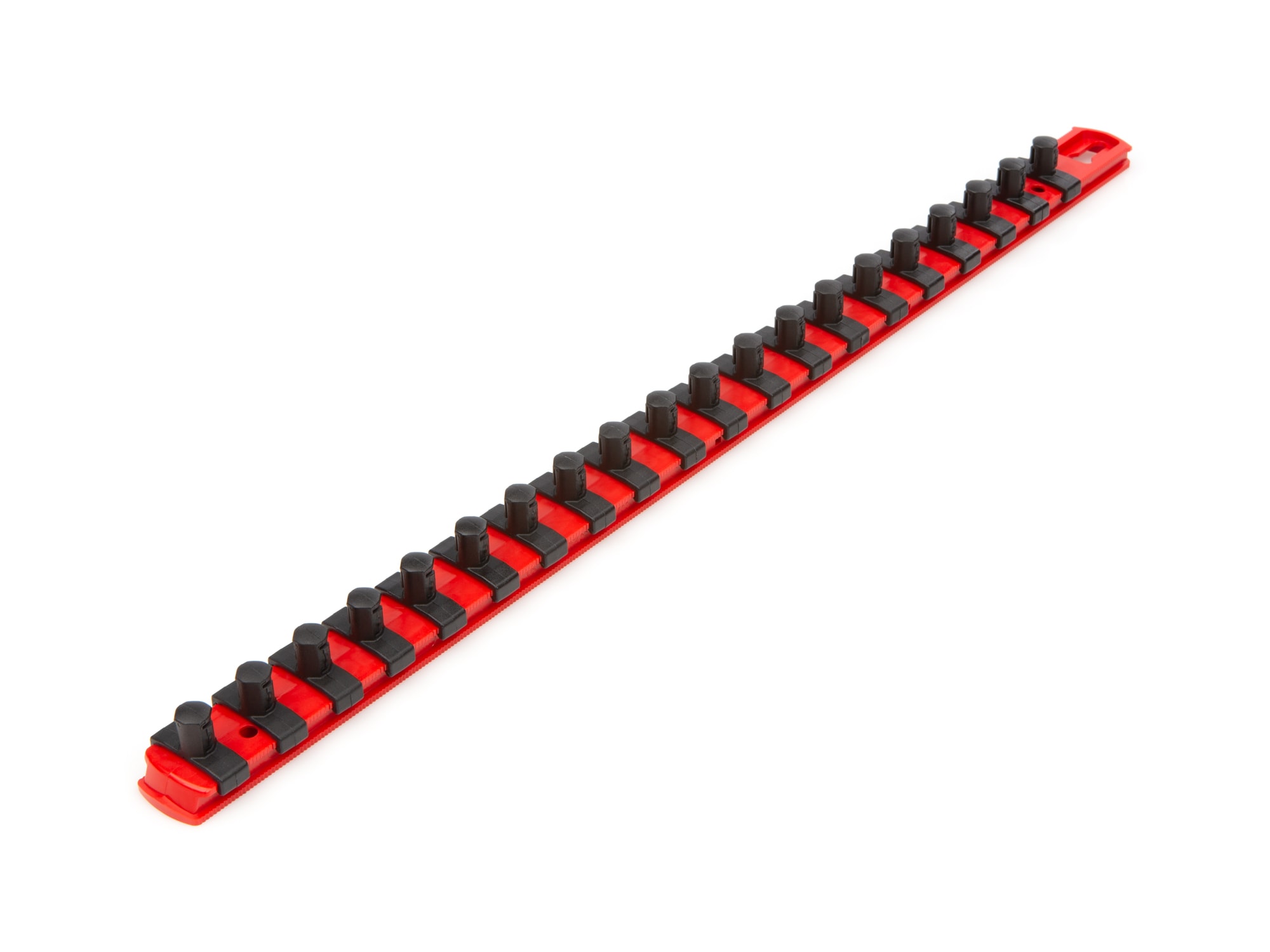 TEKTON OSR13120 Plastic Socket storage - 3/8 in drive x 18 inch socket rail with 20 clips