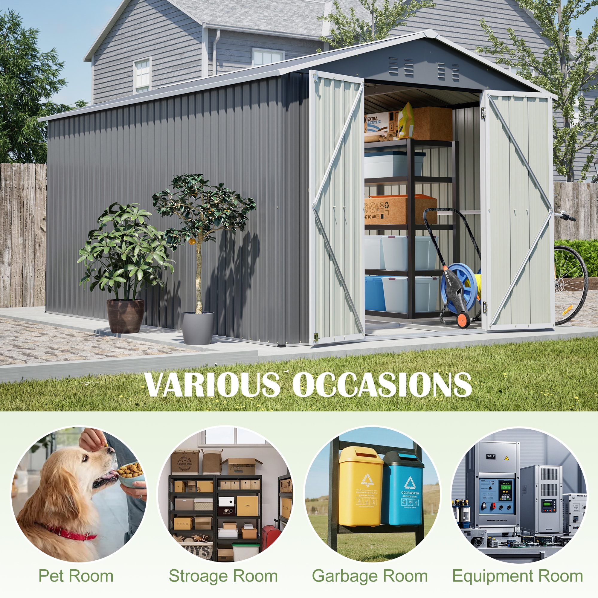 Dimakai DI-ST-S0097 Metal-Storage-Buildings-Sheds - View #11