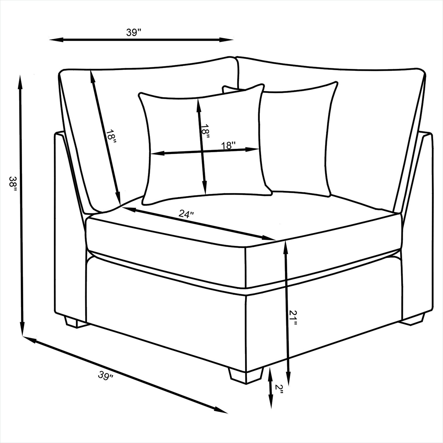 SunJet T6OMB218ADG1 Sofas-Loveseats - View #9