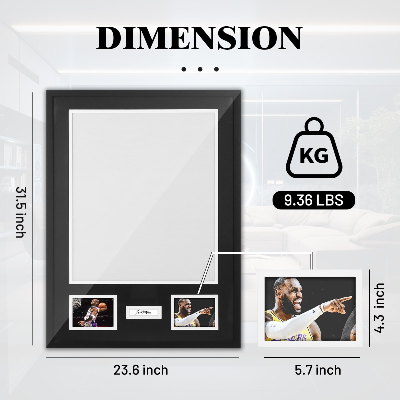  LOE-PICSIGSHRTFRM-1P Picture-Frames - View #2