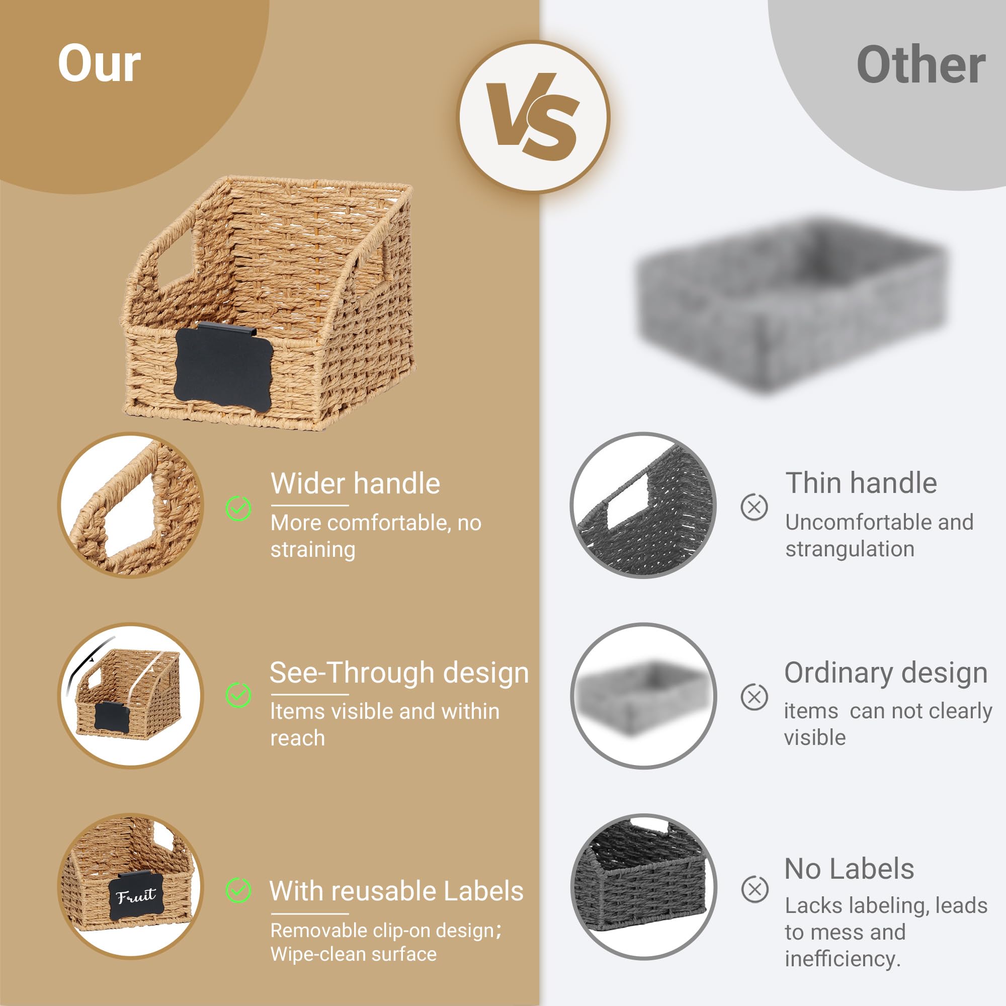 Aoibox LABIPRKR Serving-Baskets - View #4