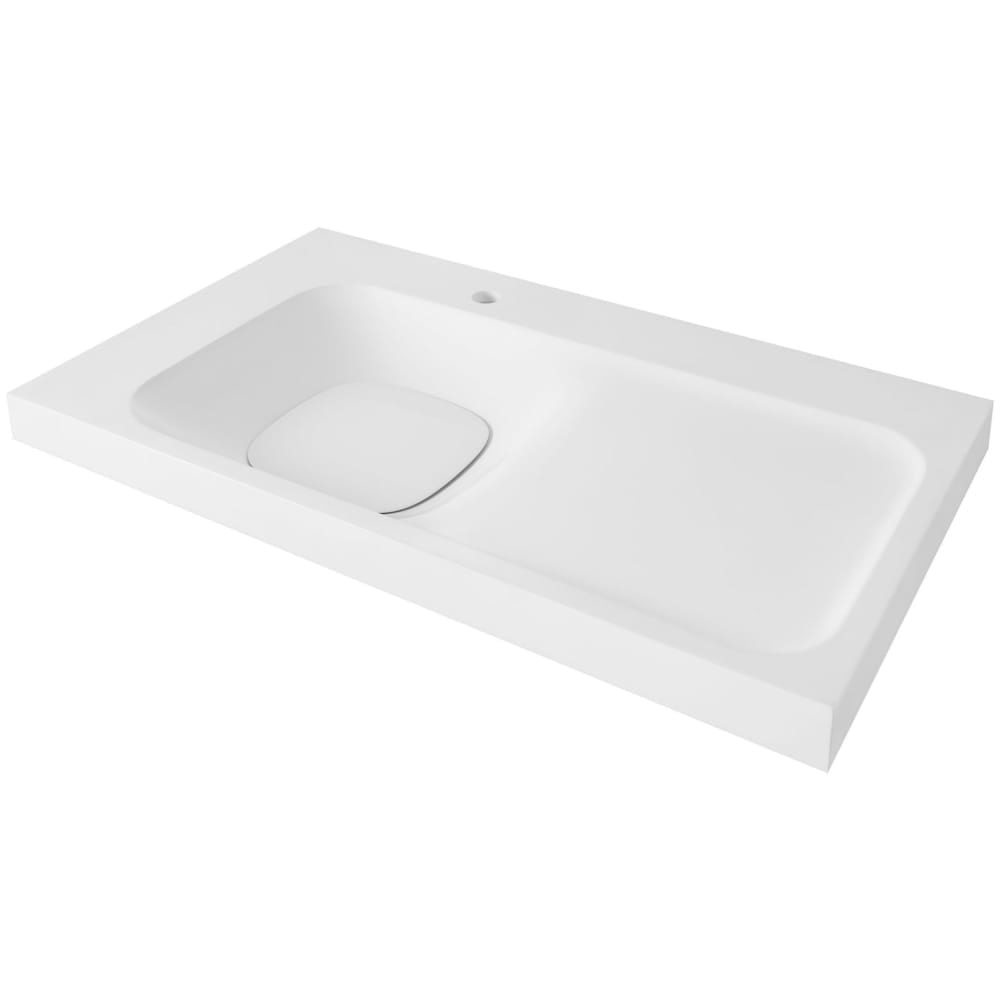 DXV  D21045036LH  Modulus 36 Inch Rectangular Solid Surface Drop In Bathroom Sink
