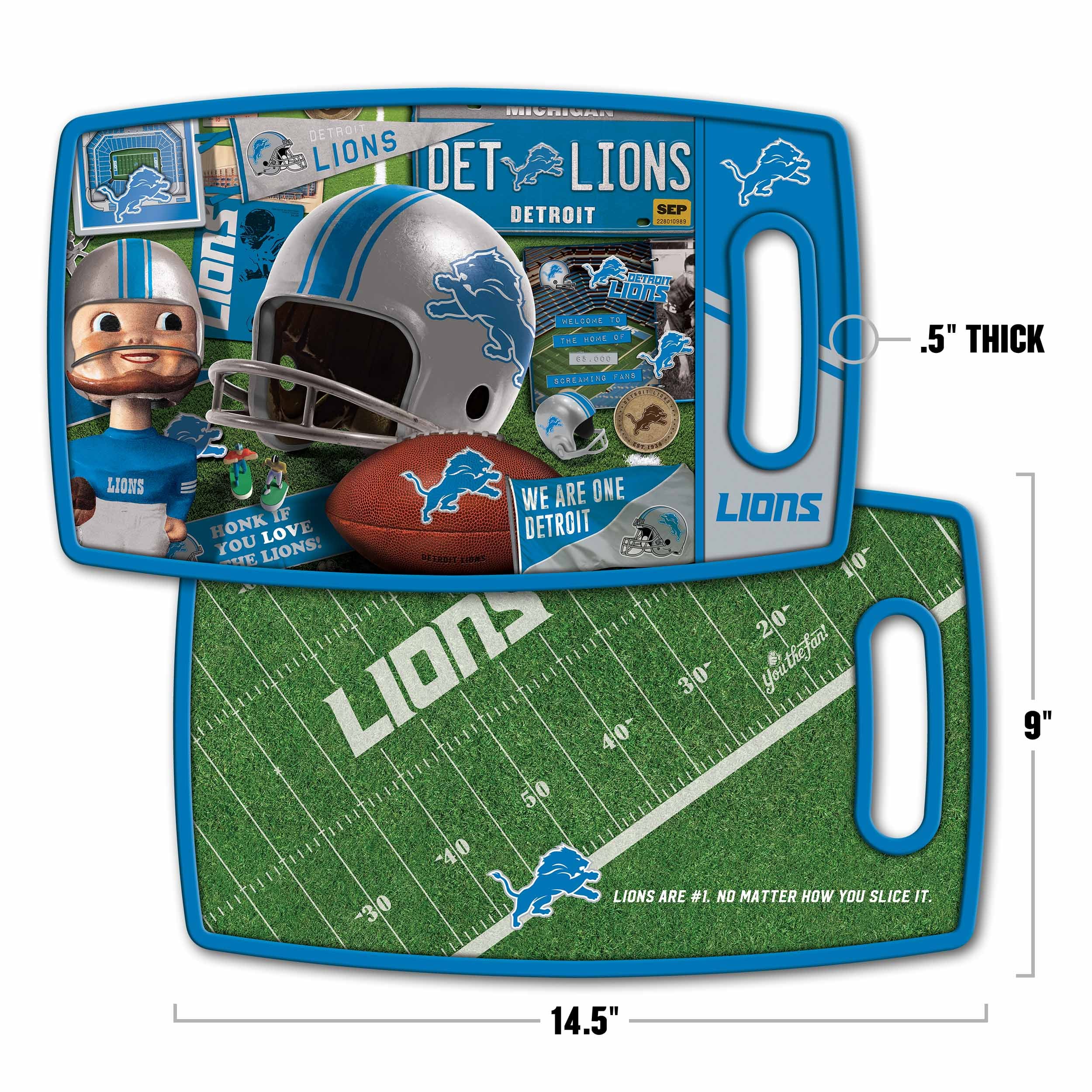 Detroit Lions Retro Series Cutting Board