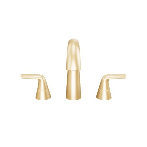 KOHLER Avail Vibrant Moderne Brushed 2024 Brass 2-Handle Widespread Water Sense