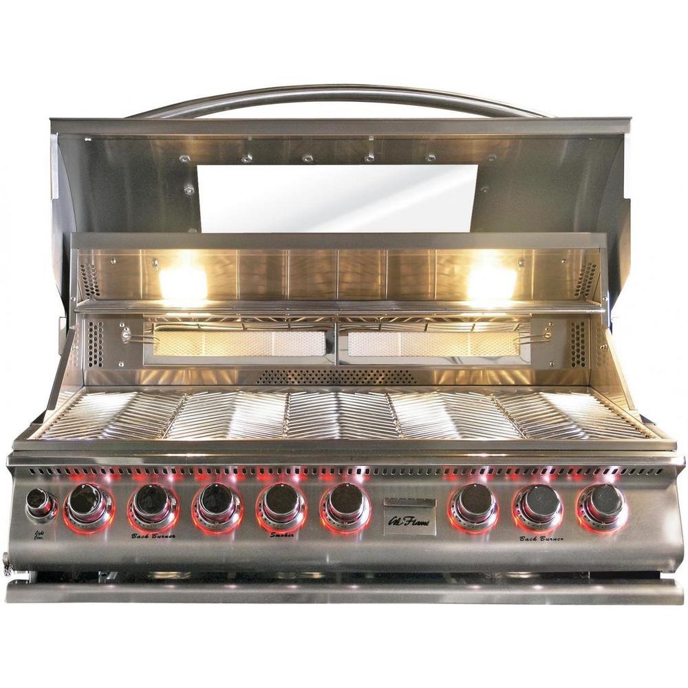 Cal Flame Top Gun Stainless Steel 5-Burner Built-In Grill in the