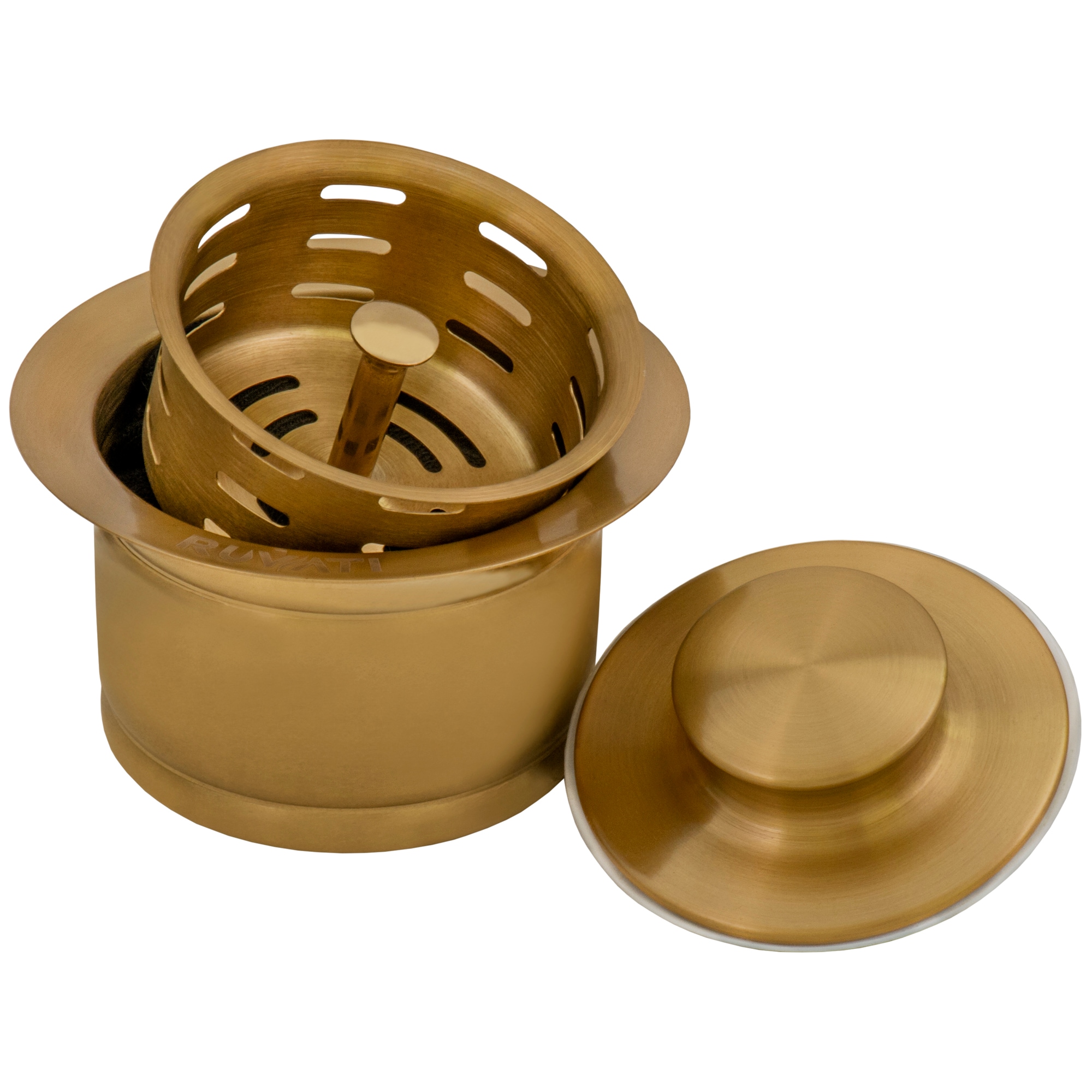 Ruvati RVA1052GG Accessories 3.5-in Gold Brass Garbage Disposal Sink flange