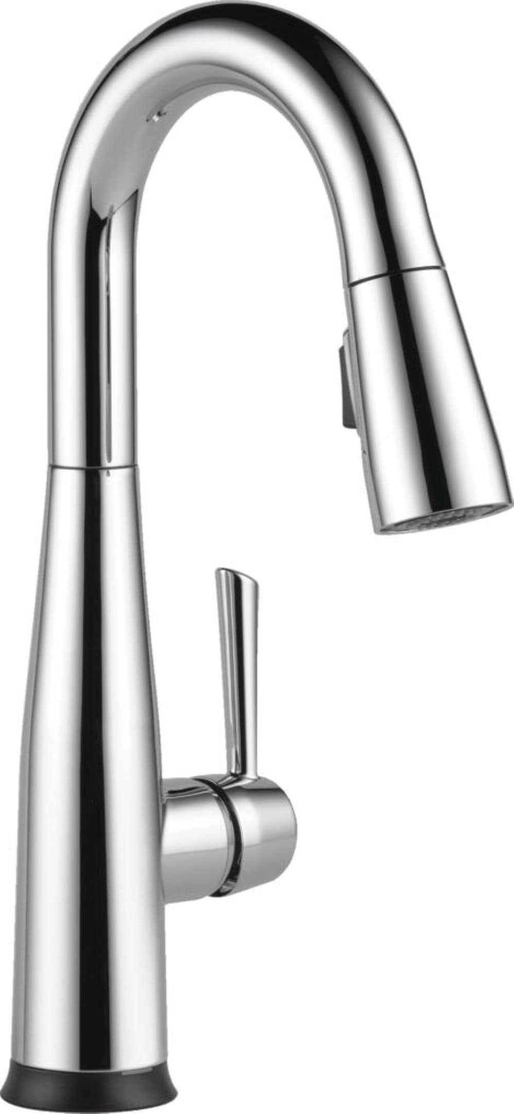 Delta 9913TL-DST Essa Chrome Single Handle Deck-mount Touchless Bar and Prep Kitchen Faucet with Sprayer