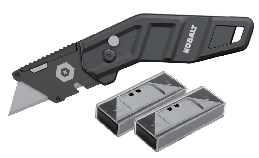25-Blade Folding Utility Knife Stainless Steel | - Kobalt 59330