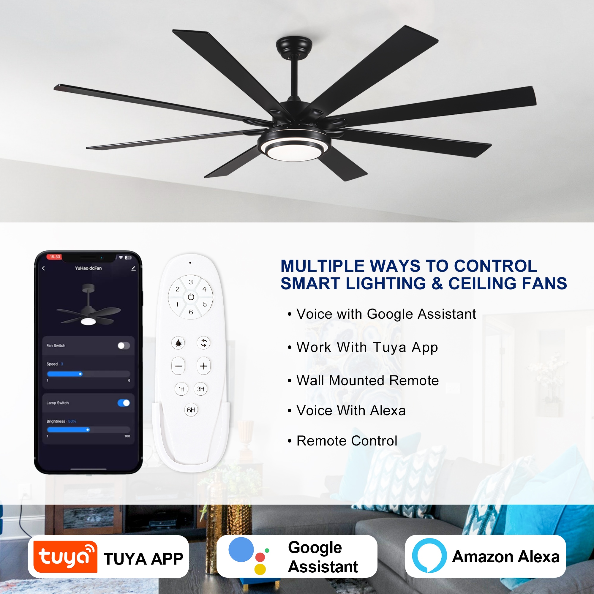 YUHAO LSDC8723BK722 Ceiling-Fans - View #6
