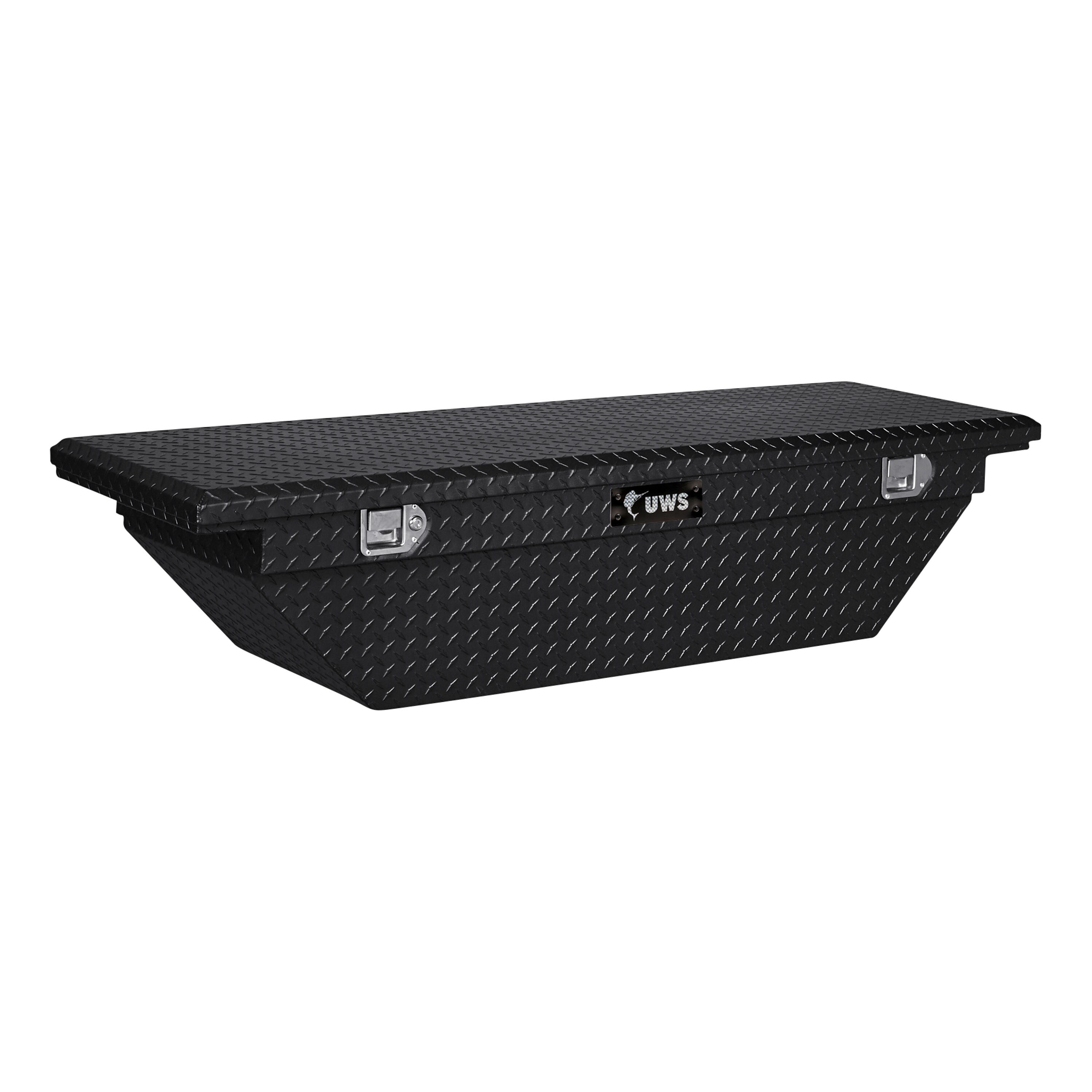 UWS EC10432 69.875-in x 20-in x 14.75-in Gloss Black Aluminum Crossover Truck Tool Box