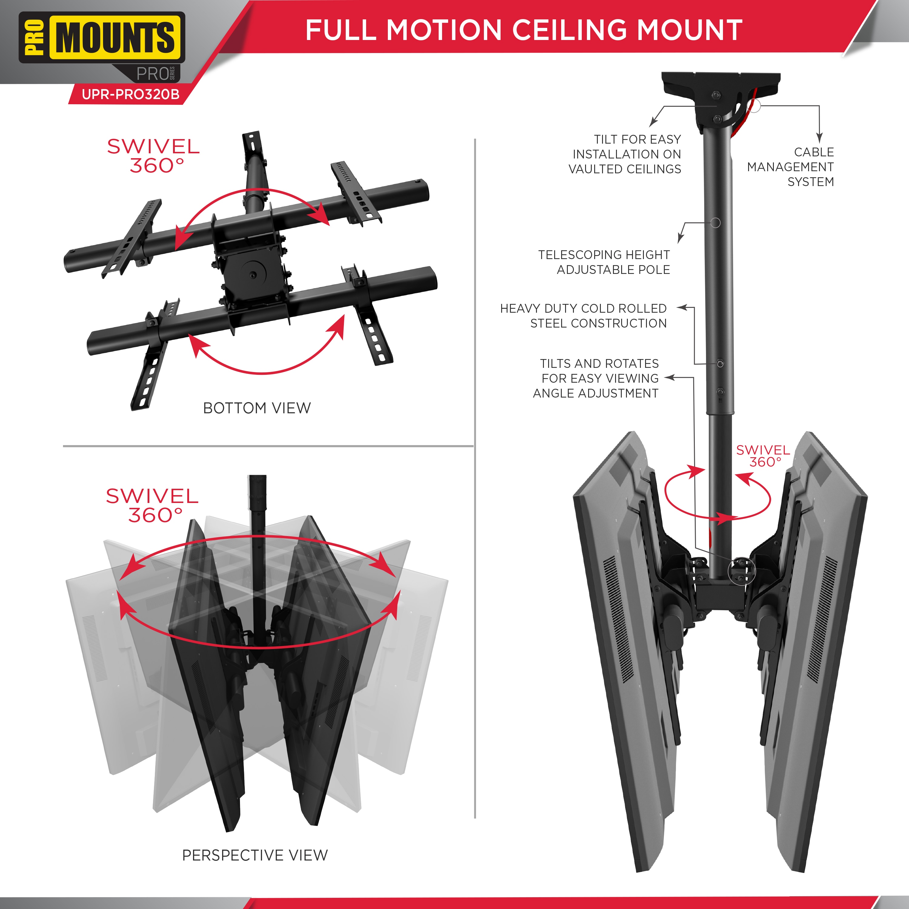 Promounts UC-PRO320B Tv-Mounts - View #5