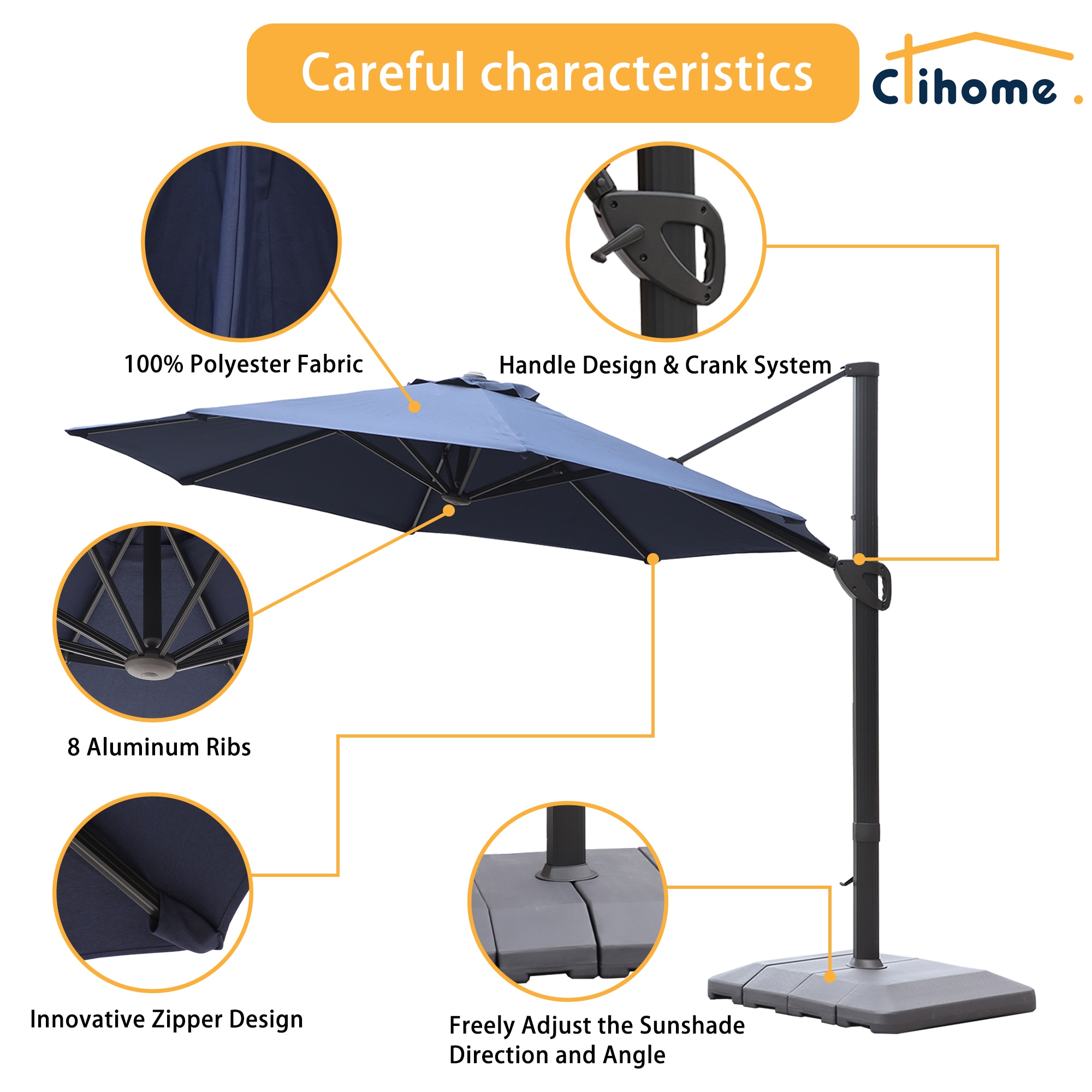 Clihome EDBL-UM1621002KK Umbrellas-2 - View #6