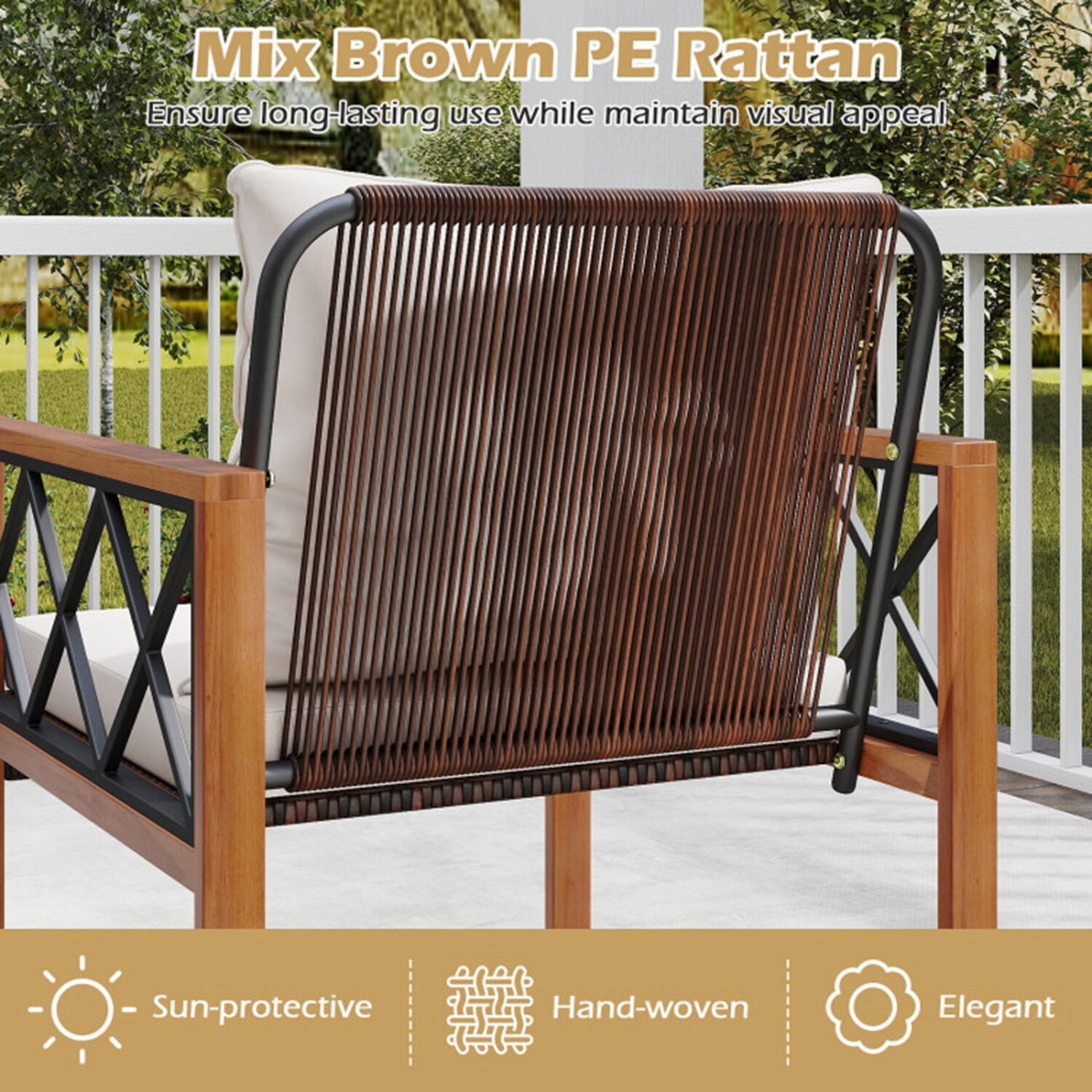 Mondawe MO-HW47245WH5 Patio-Conversation-Sets - View #5