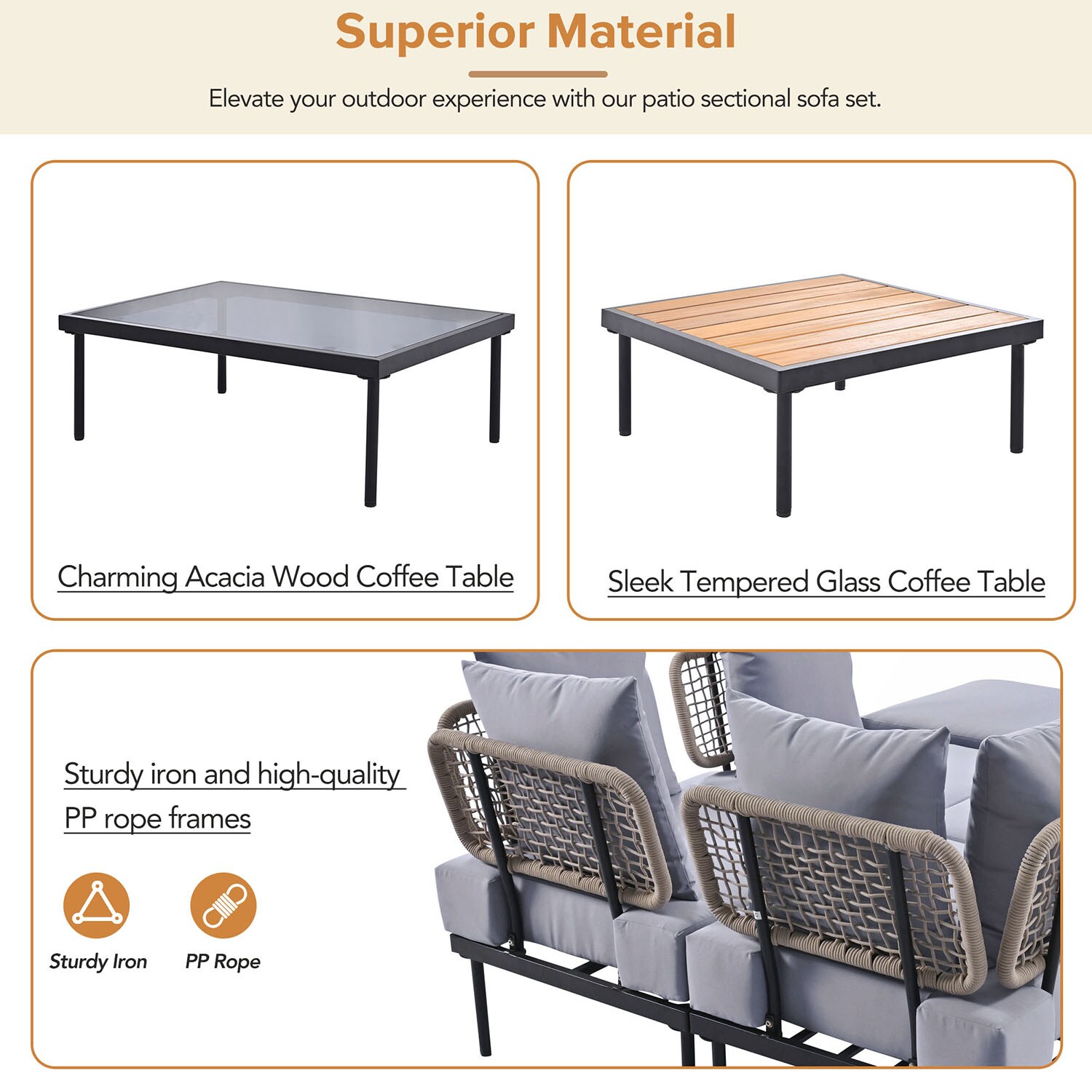 SINOFURN SYA380116BG Patio-Sofas-Daybeds - View #9