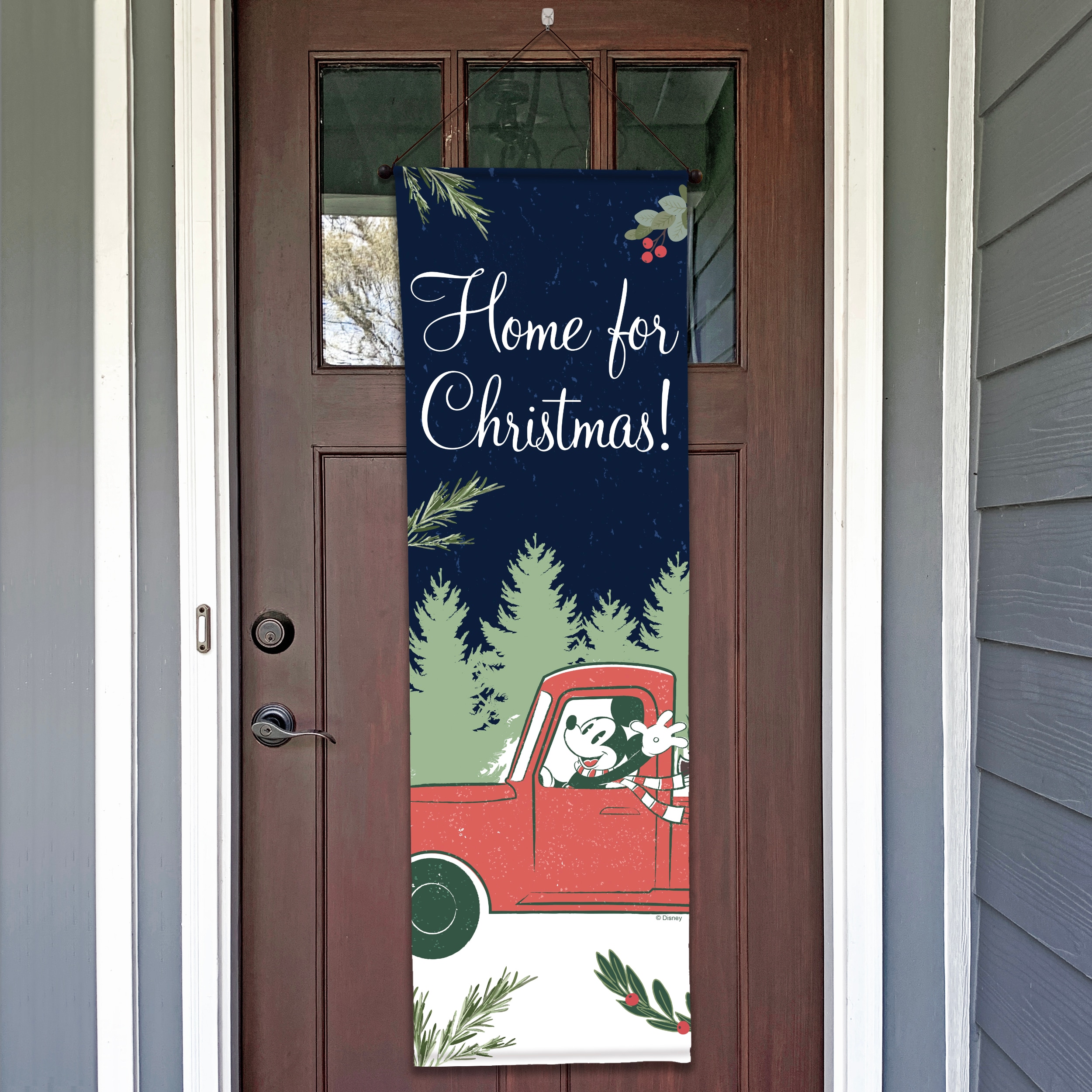 Disney 1.39-ft W x 4.25-ft H Christmas Banner at Lowes.com