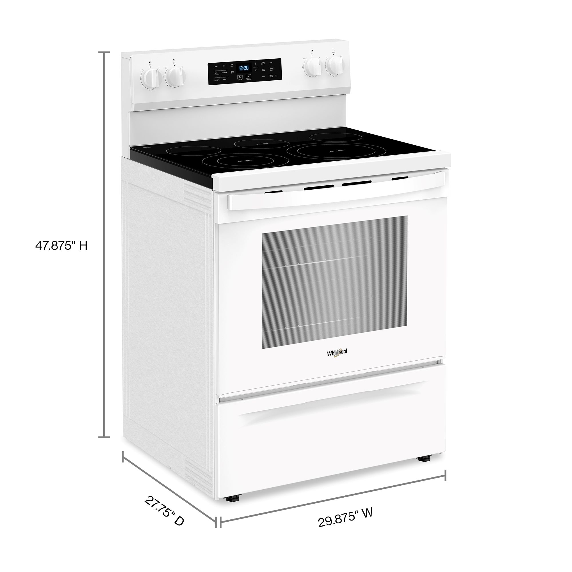 Whirlpool WFES5030RW Freestanding-Electric-Ranges - View #11