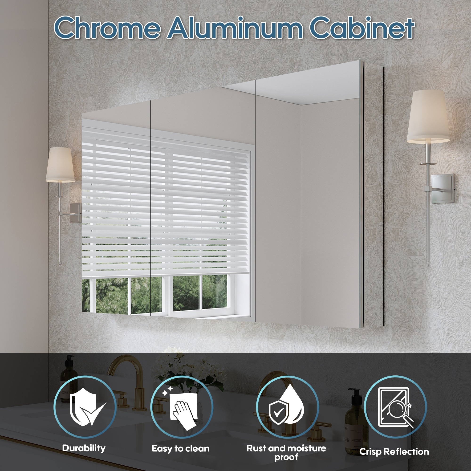WELLFOR EXM-7236JTFL Bathroom-Medicine-Cabinets - View #5