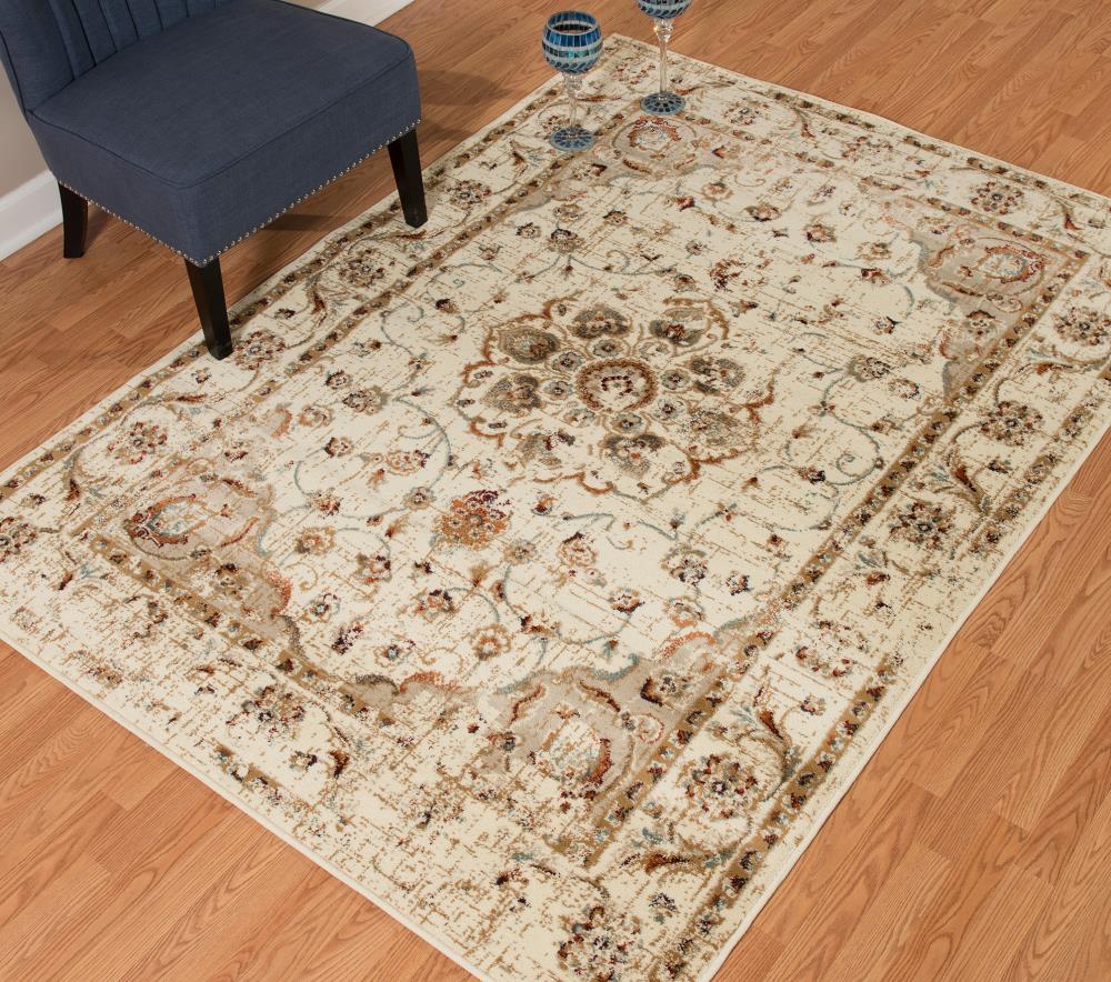 Spiker Ivory 10x13 Area Rug, Home Accents - Rugs