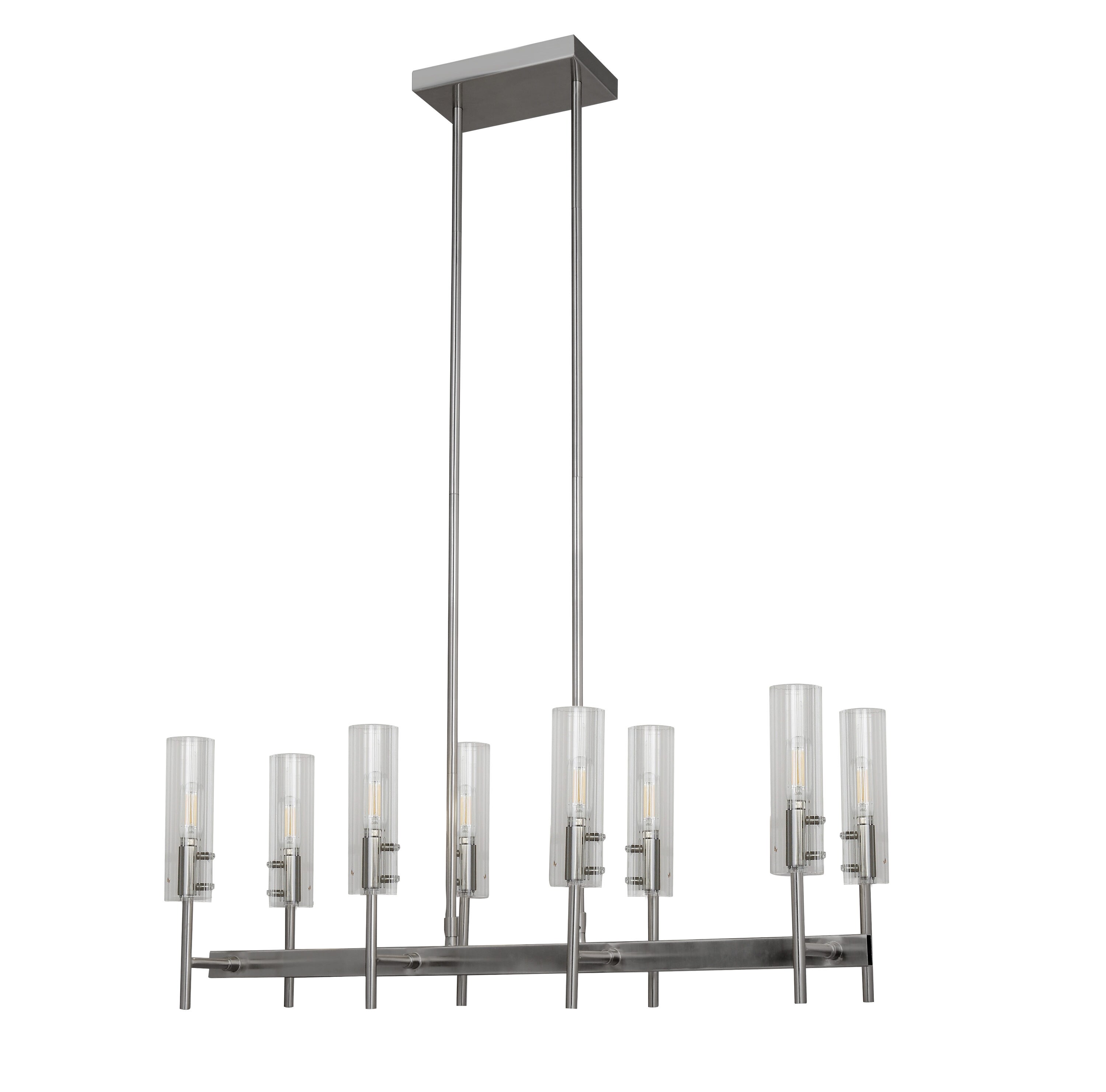 Scott Living Windsor 8-Light Brushed Nickel Modern/Contemporary