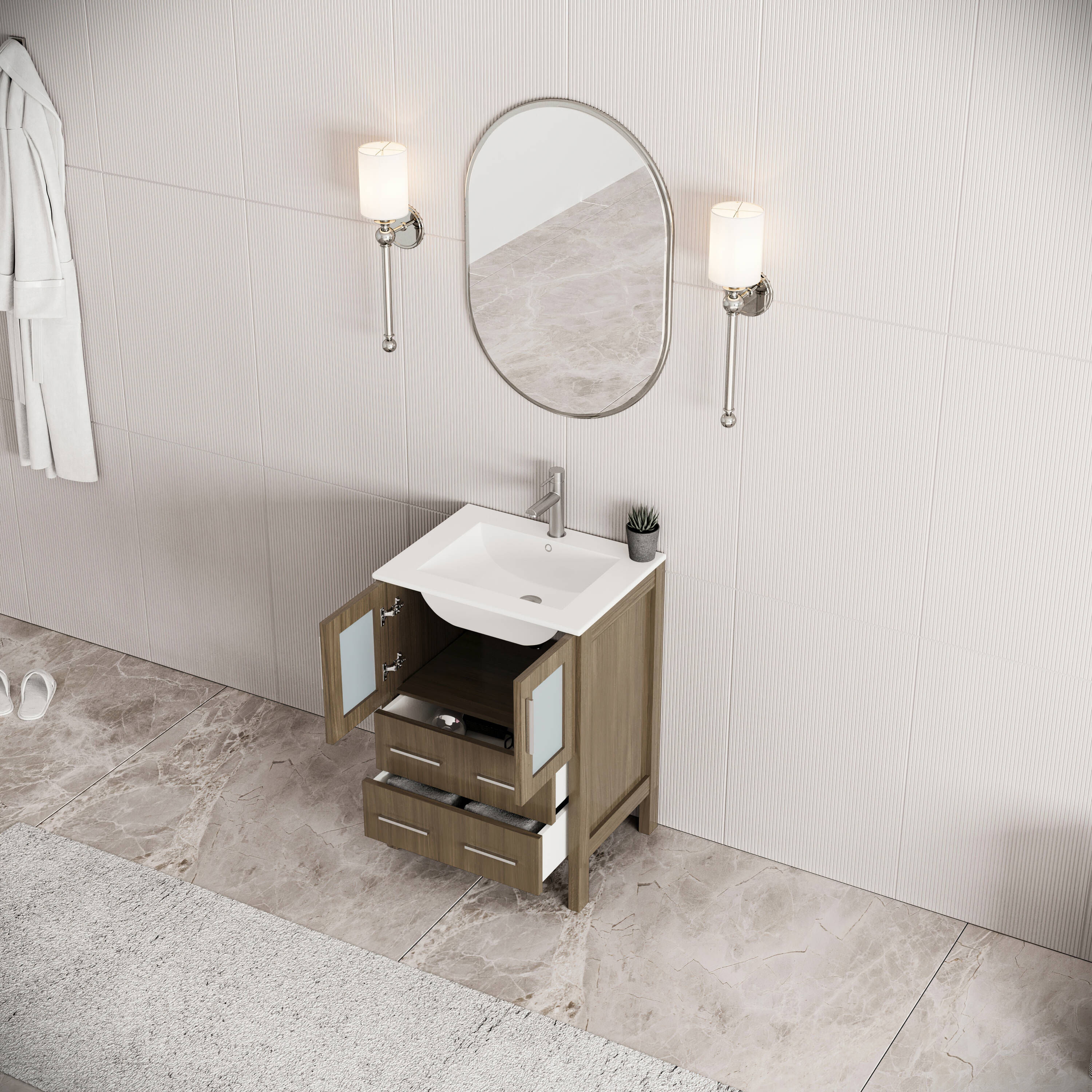Fresca FCB6224GO-I Bath-Vanity-Combo - View #3