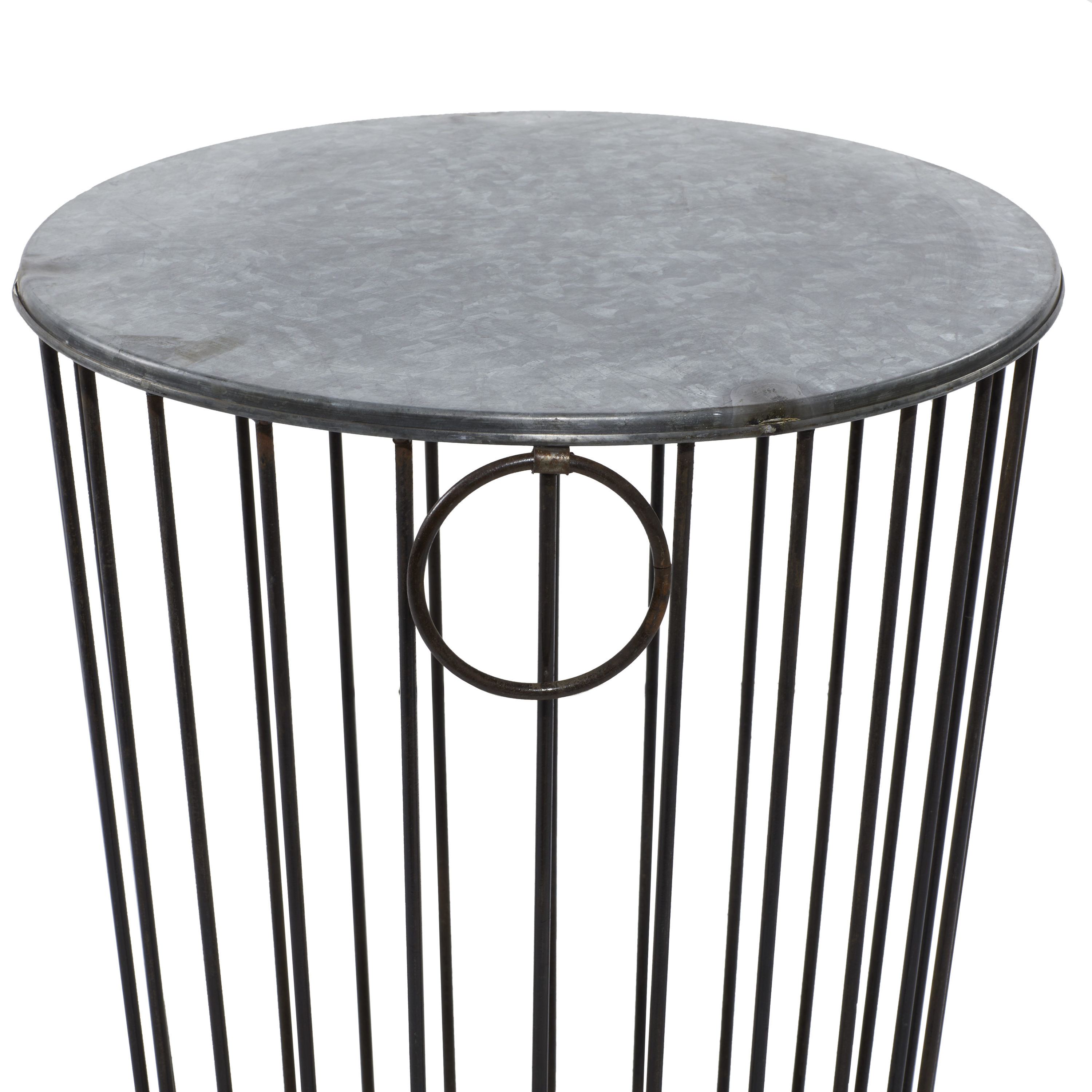 Grayson Lane Round Outdoor End Table 16-in W x 16-in L in the Patio ...