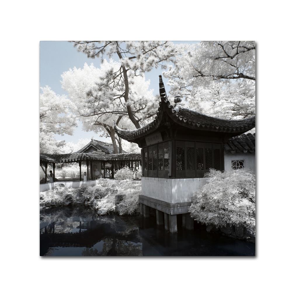 Trademark Fine Art Winter Temple Canvas Art by Philippe Hugonnard