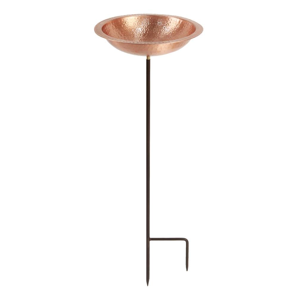 Minuteman International BBHC-02T-S 39.25-Inches H Satin Copper Metal Complete birdbath