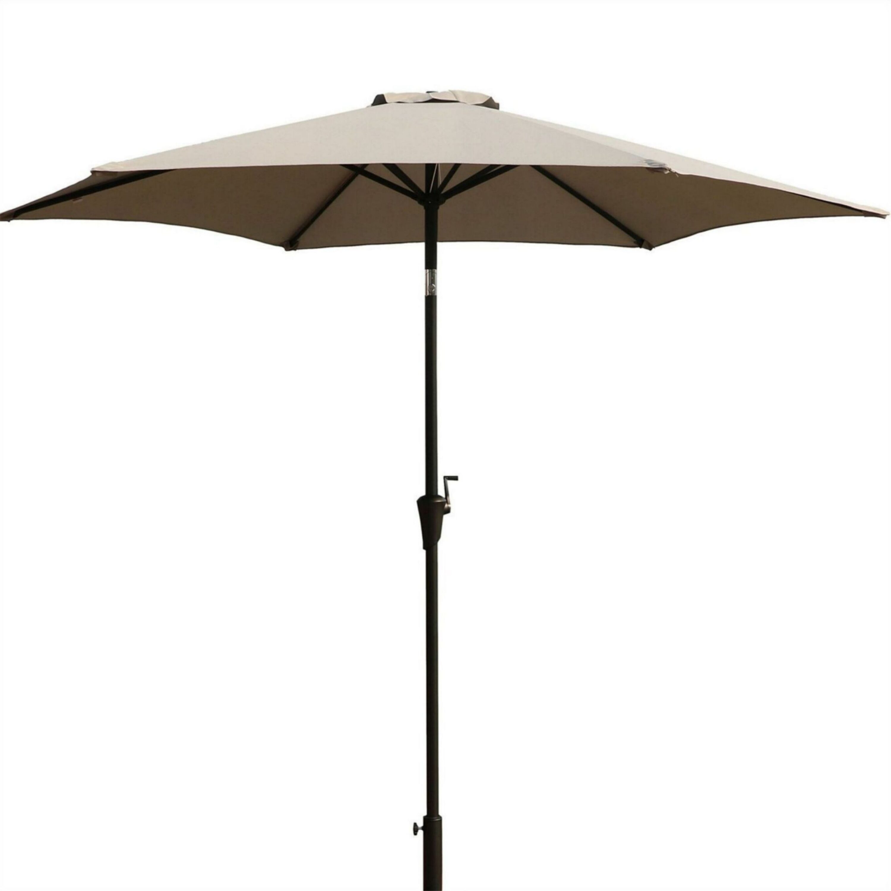 Maocao Hoom MZH023GRAY 8.8-ft Aluminum Gray Market Patio Umbrella