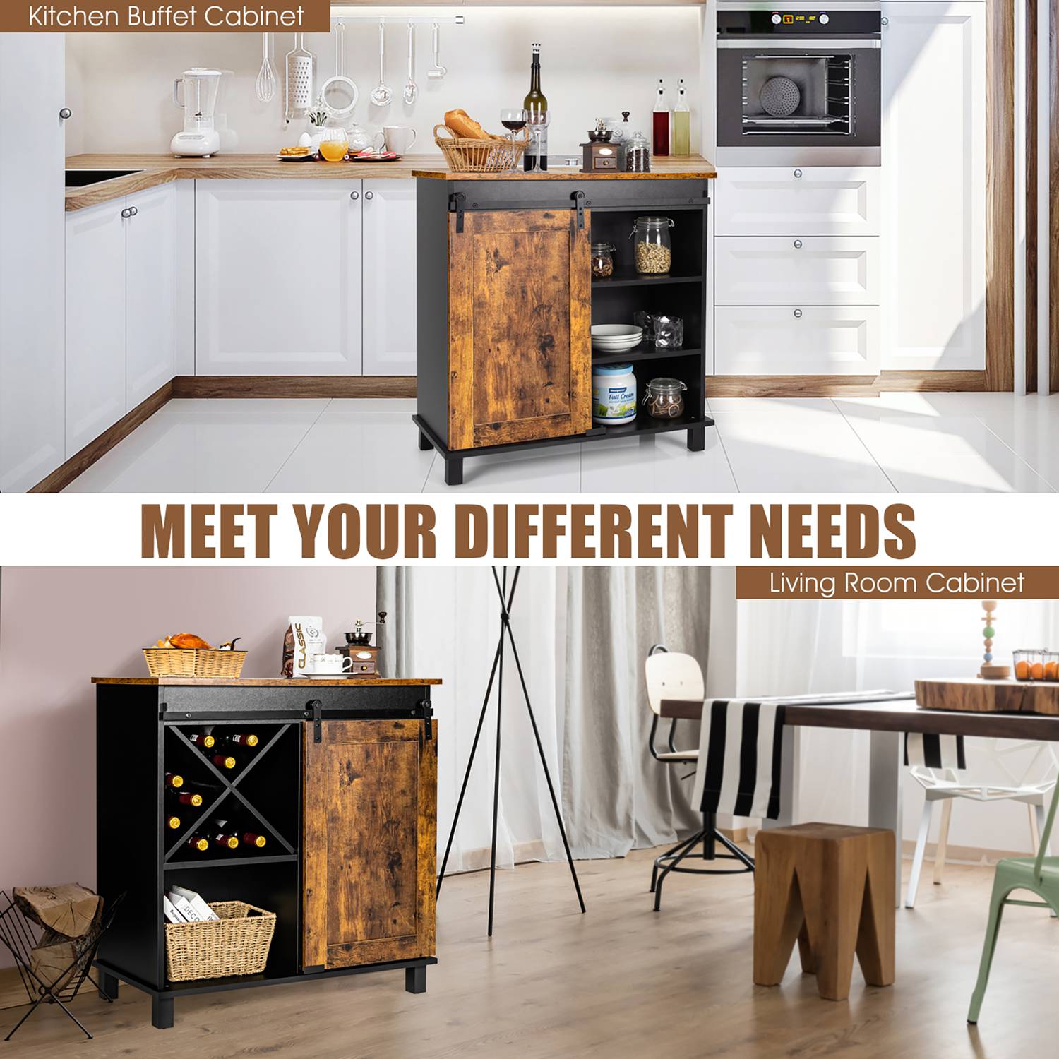 Costway CSHY003358 Dining-Kitchen-Storarge - View #8