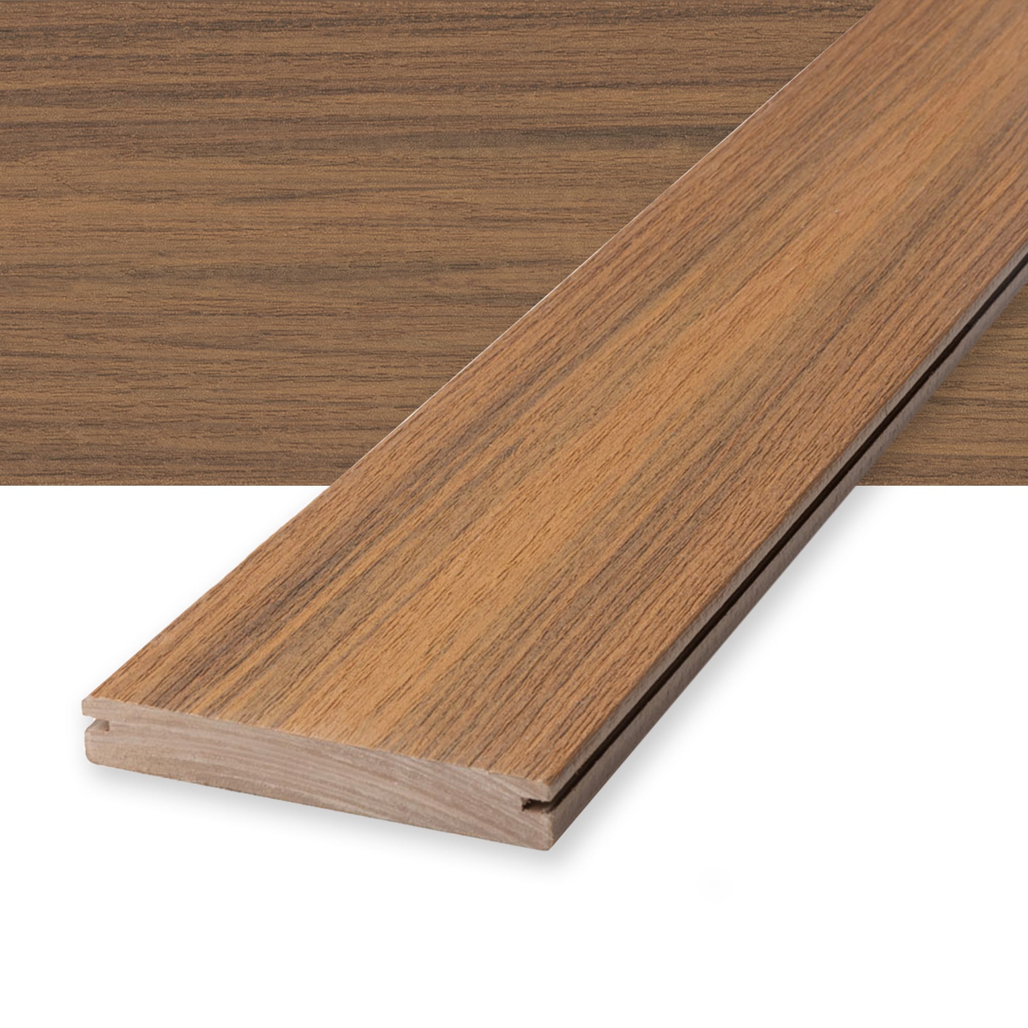 Deckorators 442115-12 Voyage Surestone 1-in x 6-in x 12-ft Sedona Grooved Composite Deck board