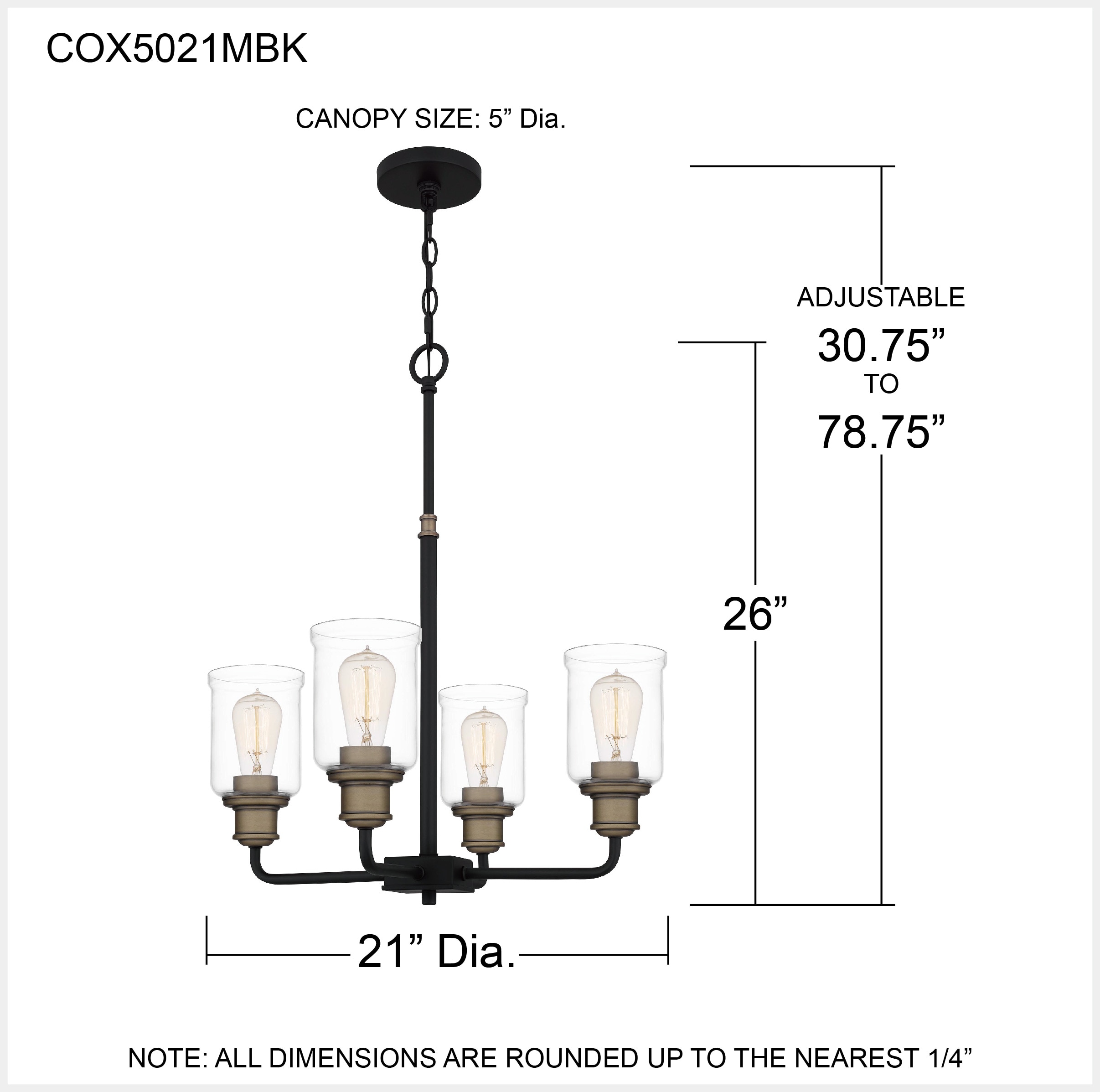 Quoizel COX5021MBK b090015 - View #5