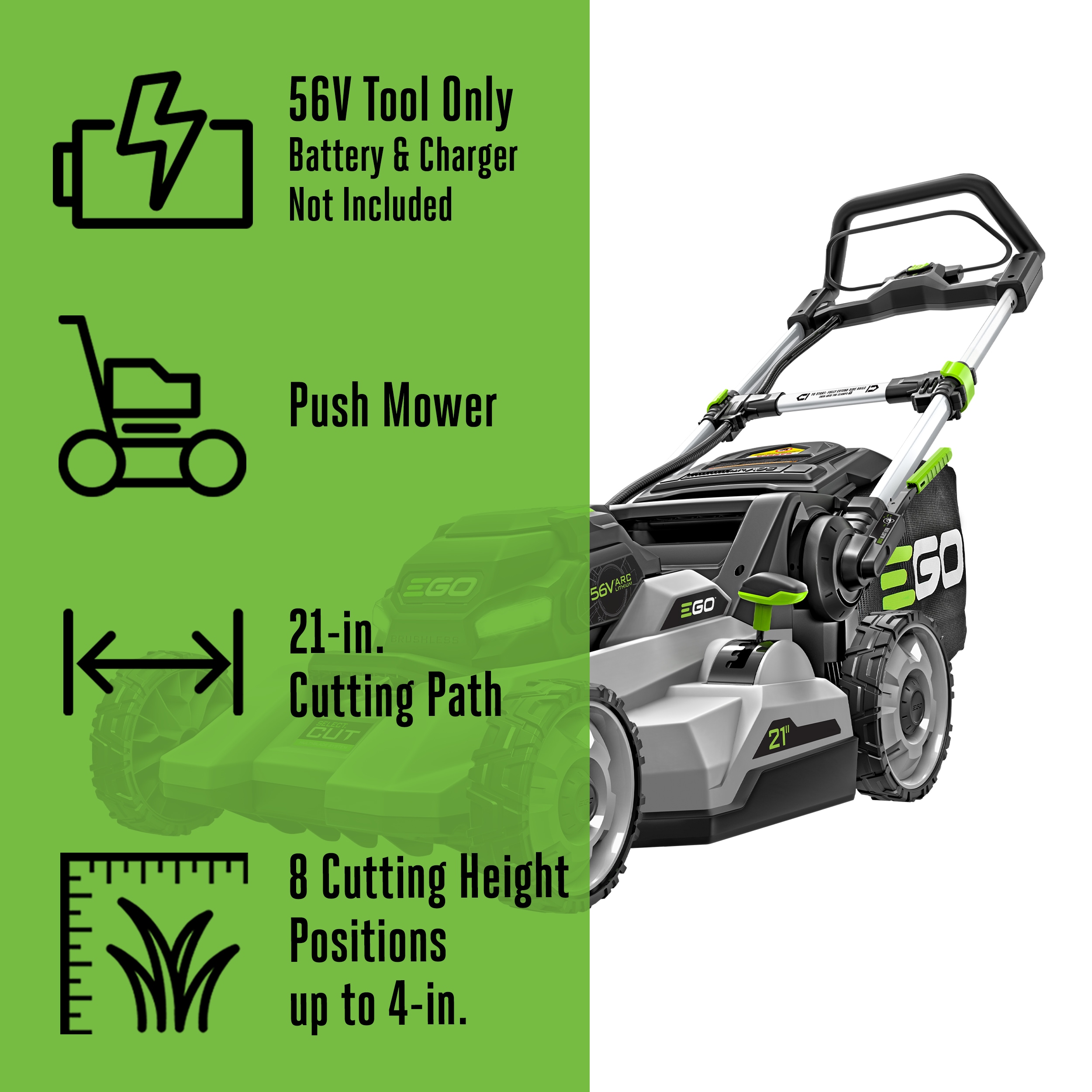 EGO LM2130 Cordless-Elec-Push-Mowers - View #3