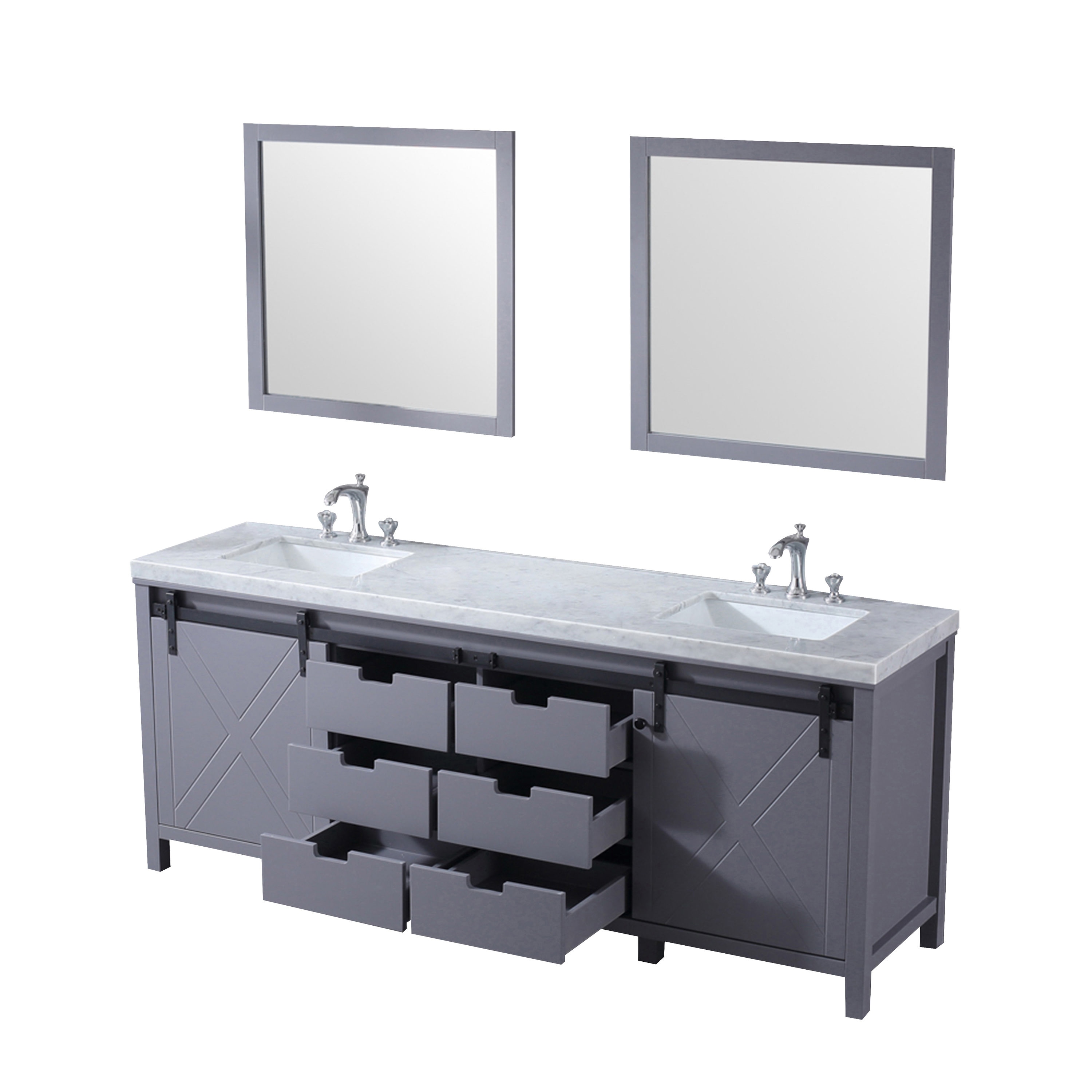 Lexora LM342284DBBSM34F Bath-Vanity-Combo - View #12