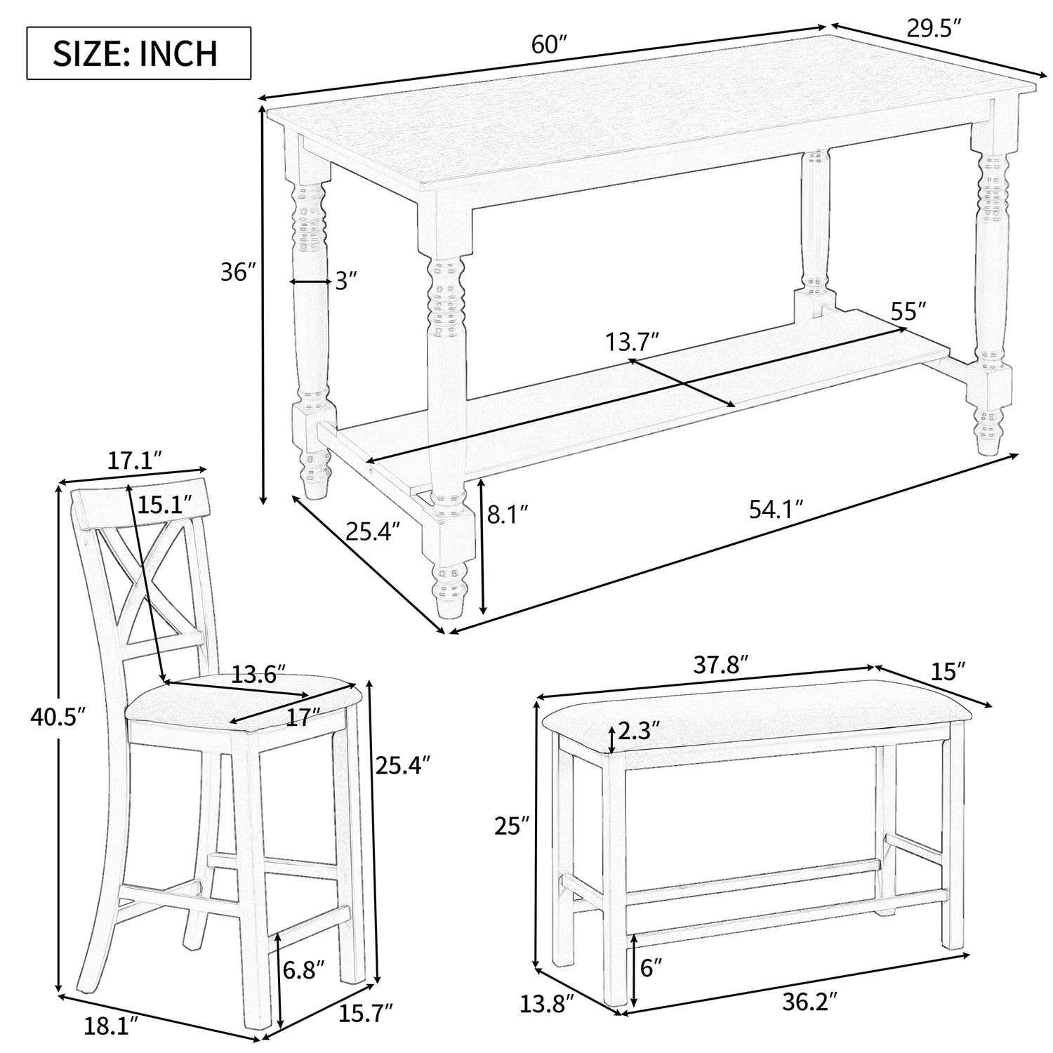 SINOFURN SYA010209WT Dining-Sets - View #19