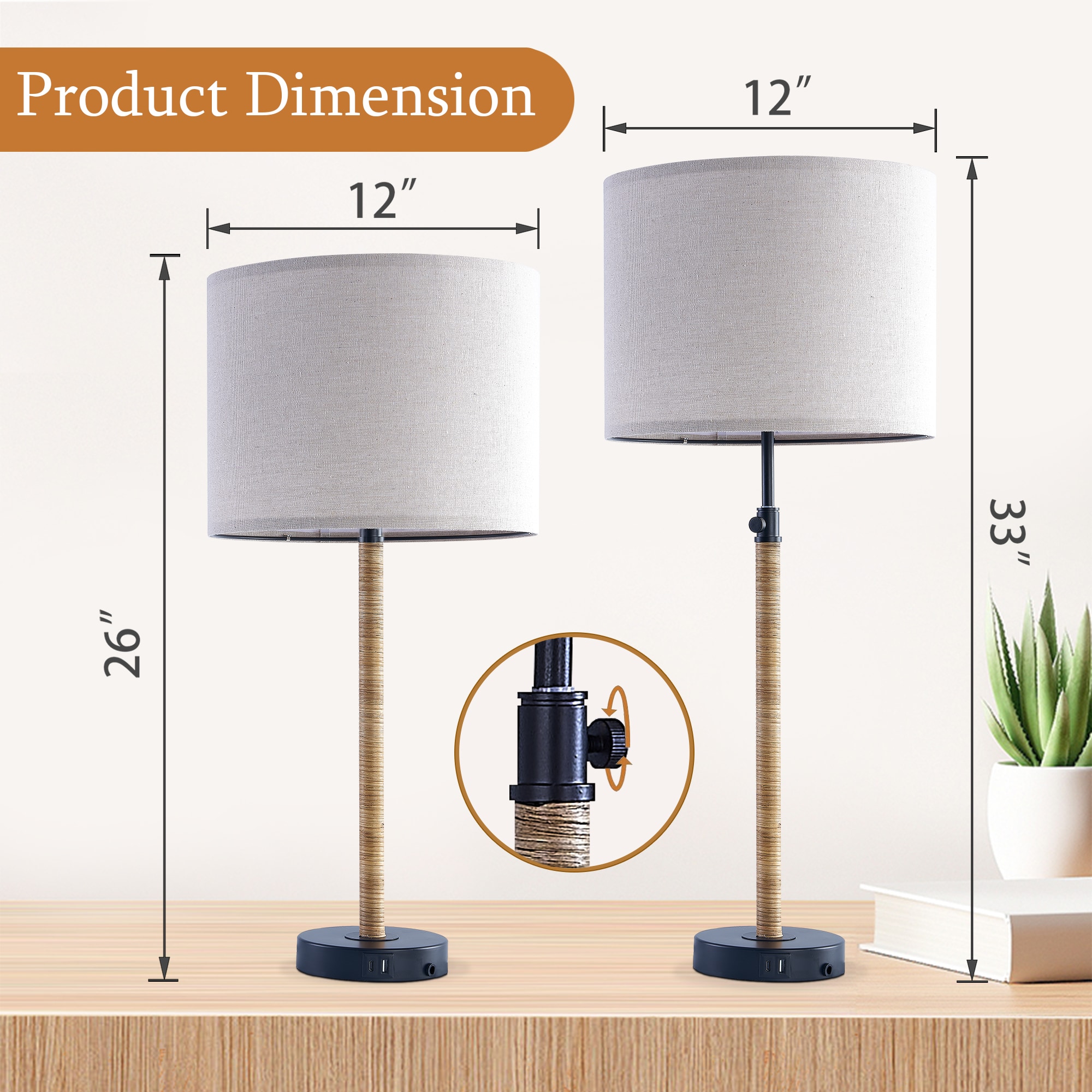 Maxax T261-BK Table-Lamps - View #5