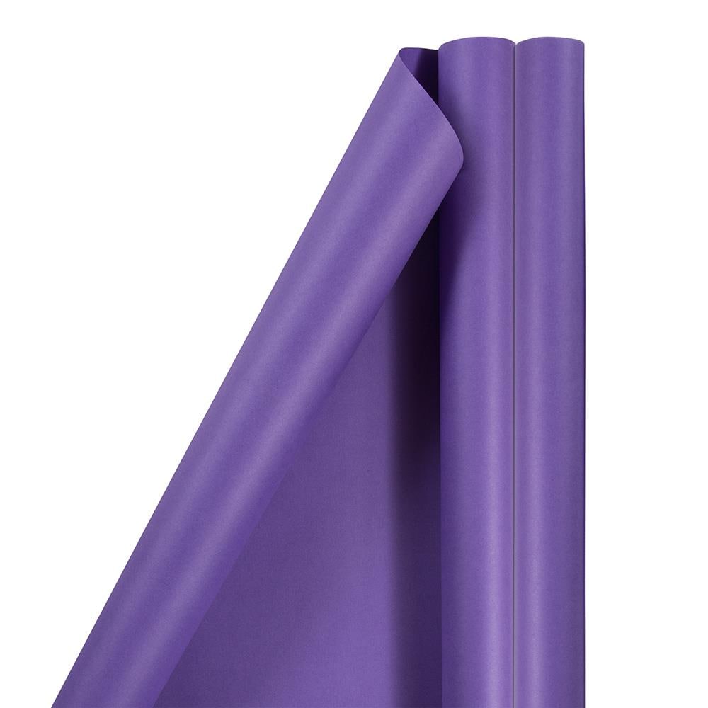 Jillson & Roberts Bulk Gift Wrap, Matte Purple 1/2 Ream 417 ft x 30 in