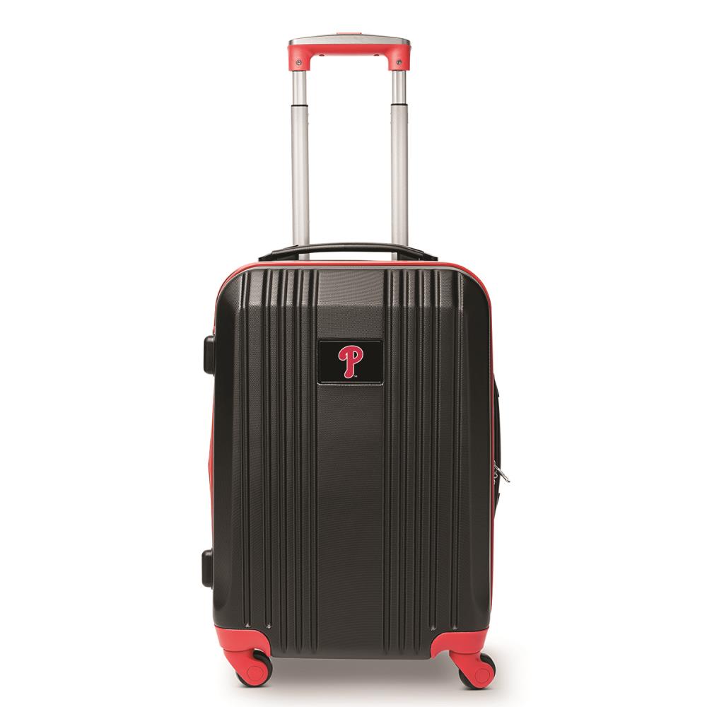 Mojo Licensing MLPHL208_RED MLB Philadelphia Phillies 23.25 x 15.5 x 9.75 Black Polycarbonate Hardshell Carry-on Bag (1-Bag)