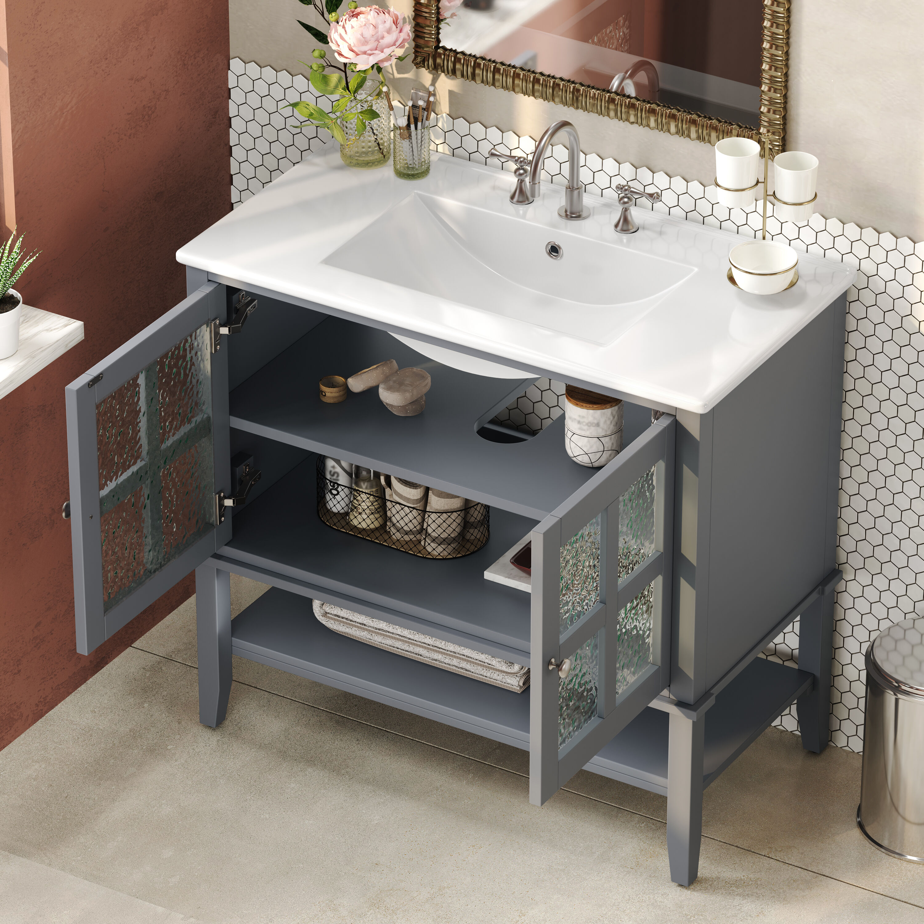 WELLFOR EX-CJ84 Bath-Vanity-Combo - View #2