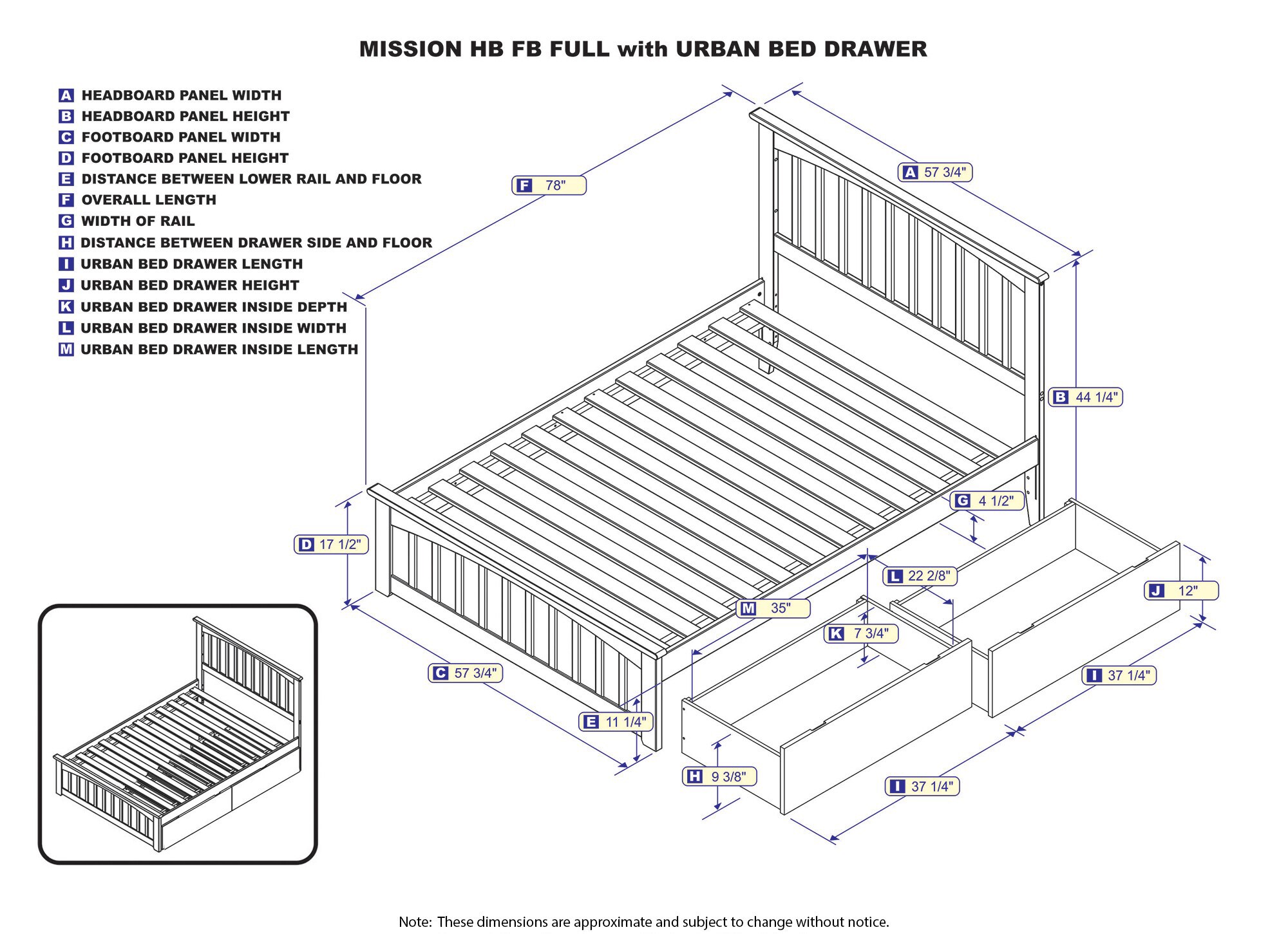 AFI Furnishings AR8736111 beds - View #6