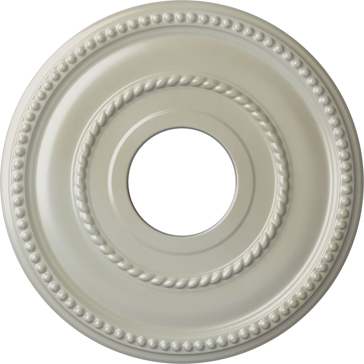Ekena Millwork CM12VAFBS Valeriano 12.125-in W x 12.125-in L Painted Flash Blue Polyurethane Whole Ceiling Medallion