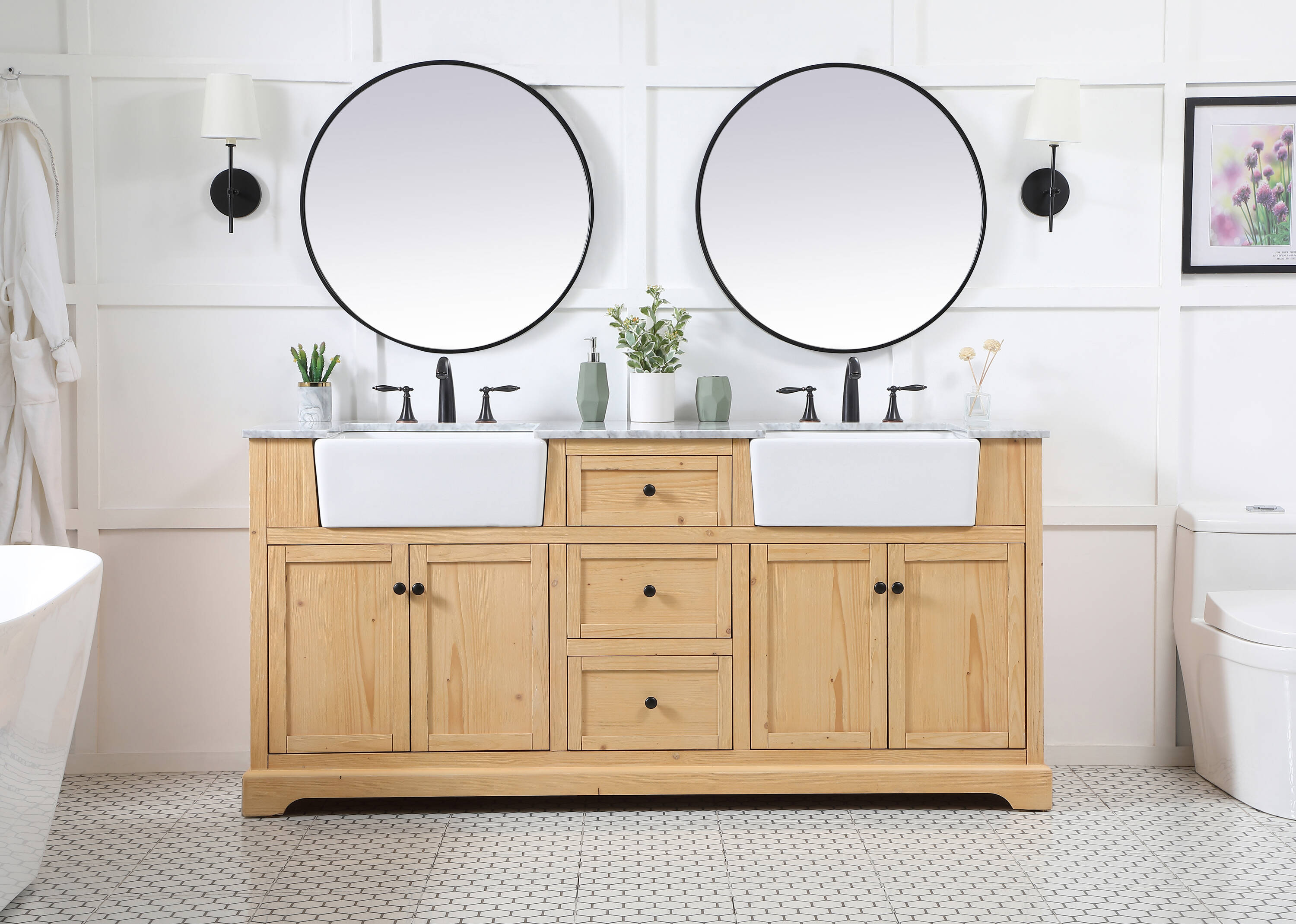Elegant Decor HF180816DNW Bath-Vanity-Combo - View #5